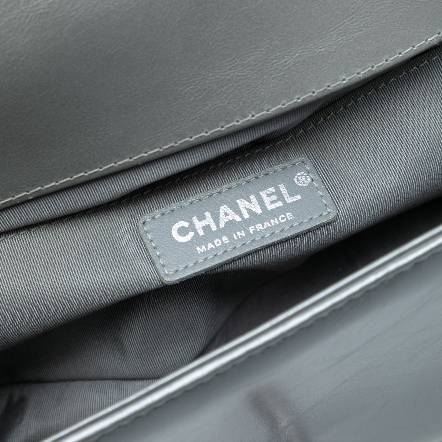 Chanel Old Medium Chevron Lambskin and Braided Tweed Jacket Boy Flap