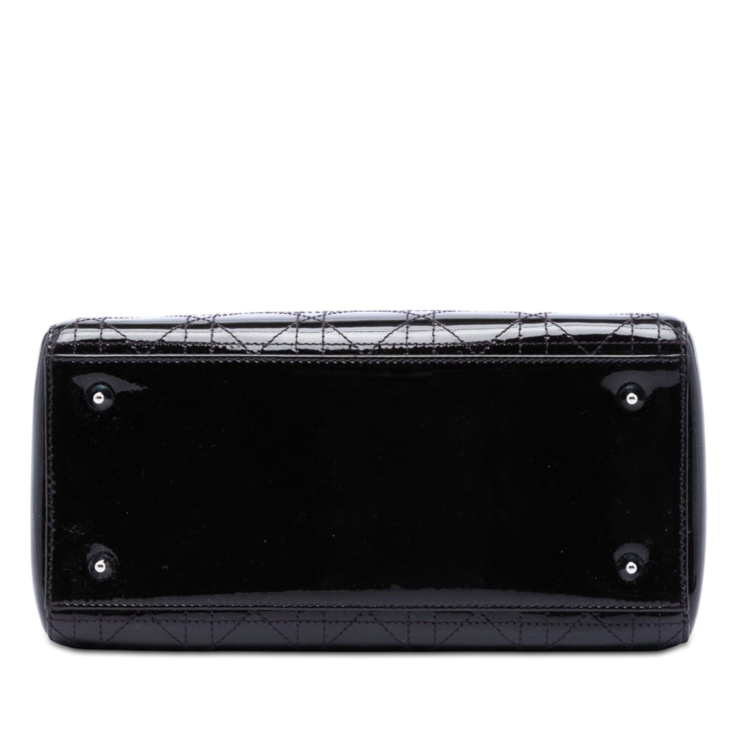 Dior Medium Patent Cannage Stitched Lady Dior