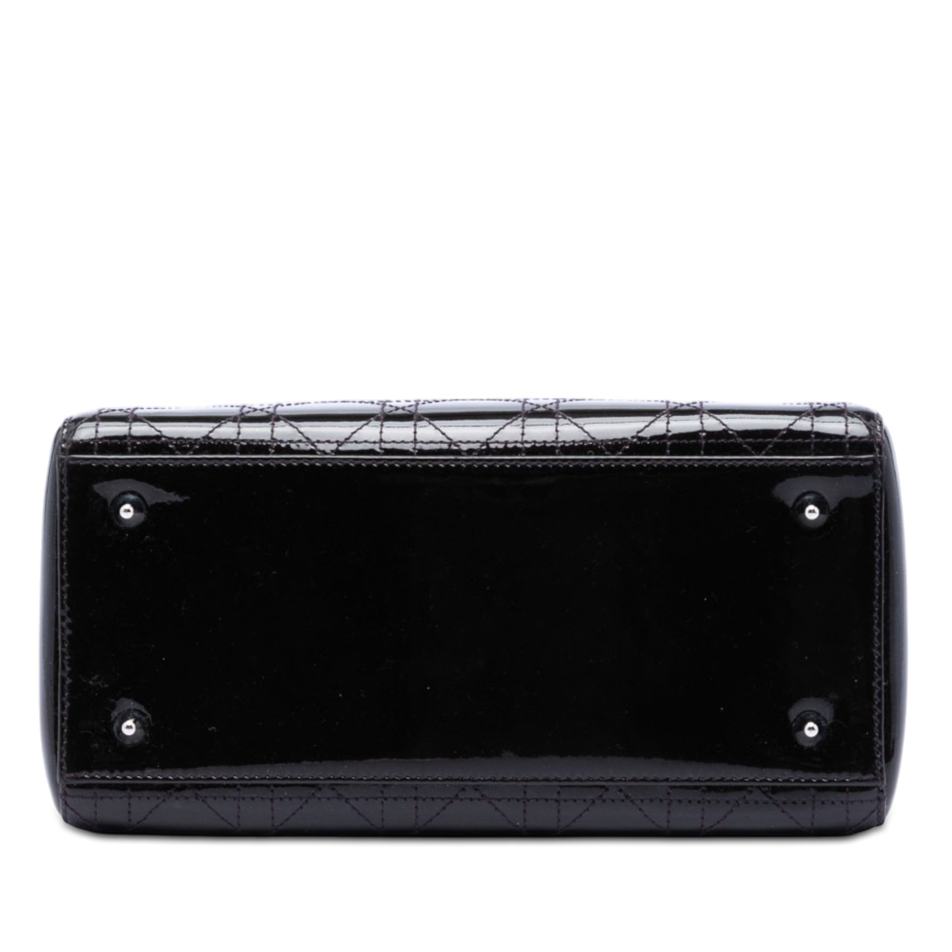 Dior Medium Patent Cannage Stitched Lady Dior