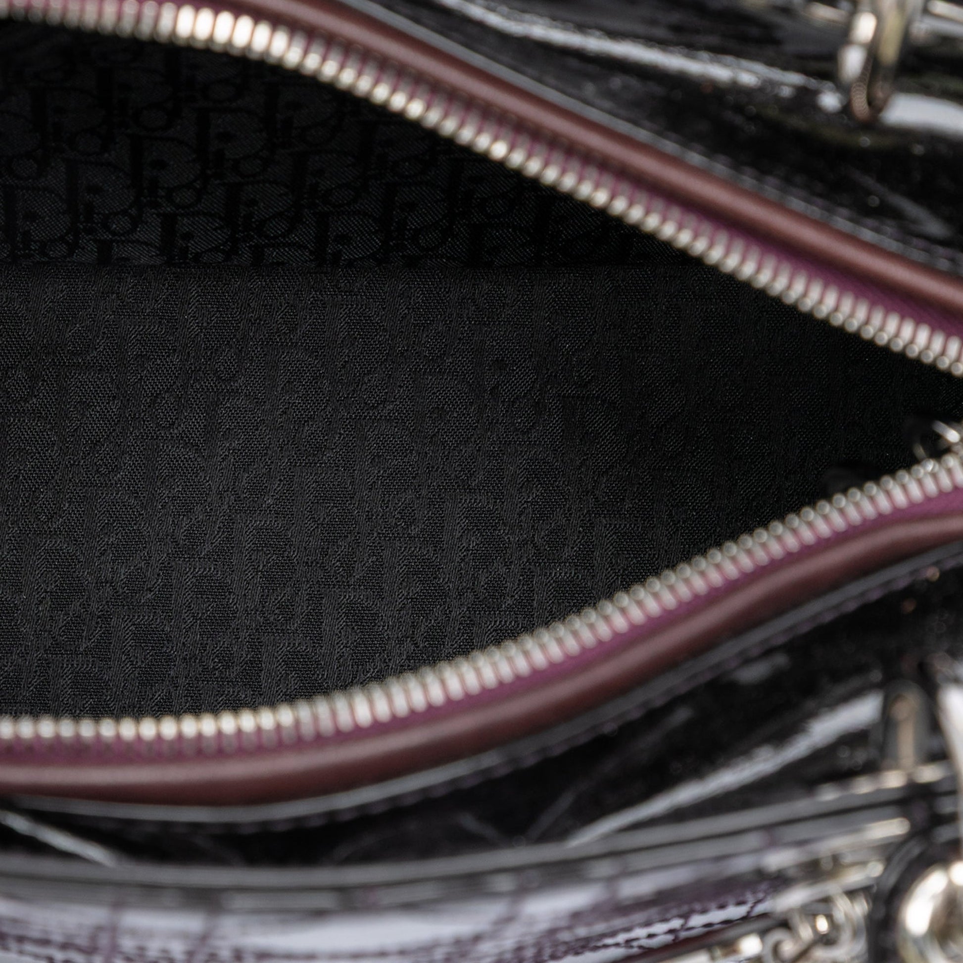 Dior Medium Patent Cannage Stitched Lady Dior