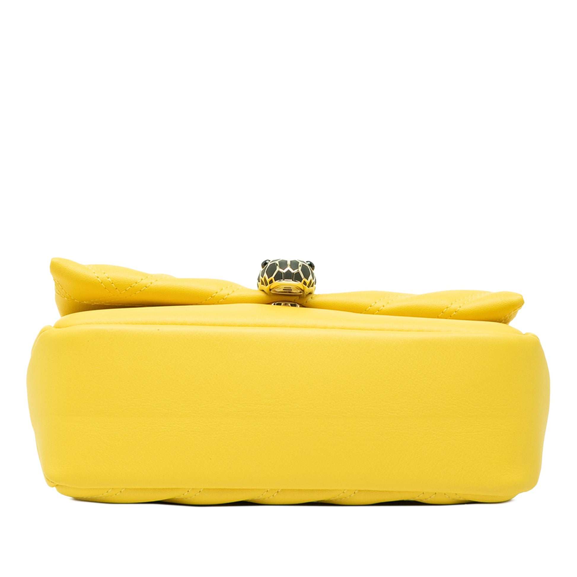 Bvlgari Leather Serpenti Cabochon Chain Crossbody