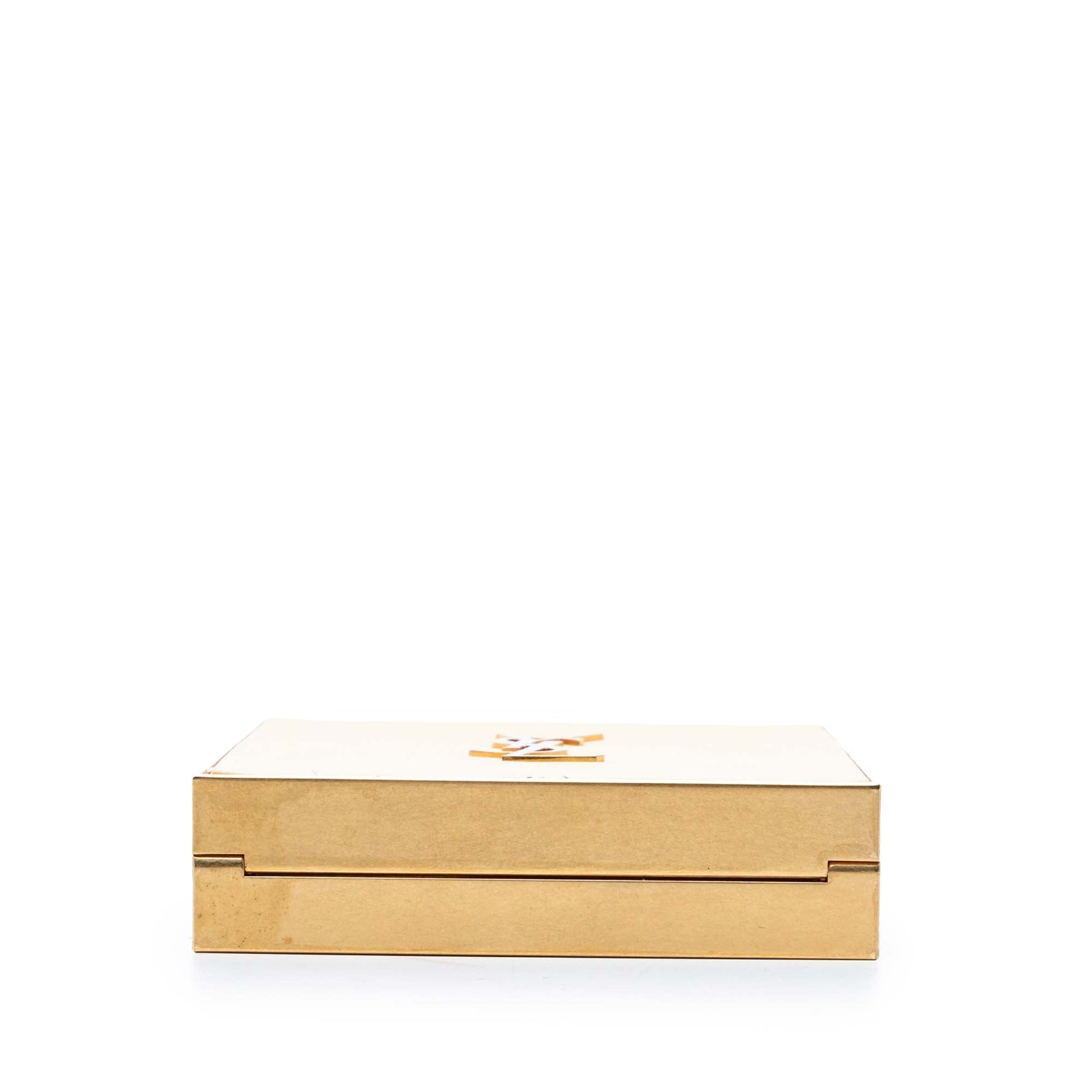 Acrylic Tuxedo Box Clutch on Chain