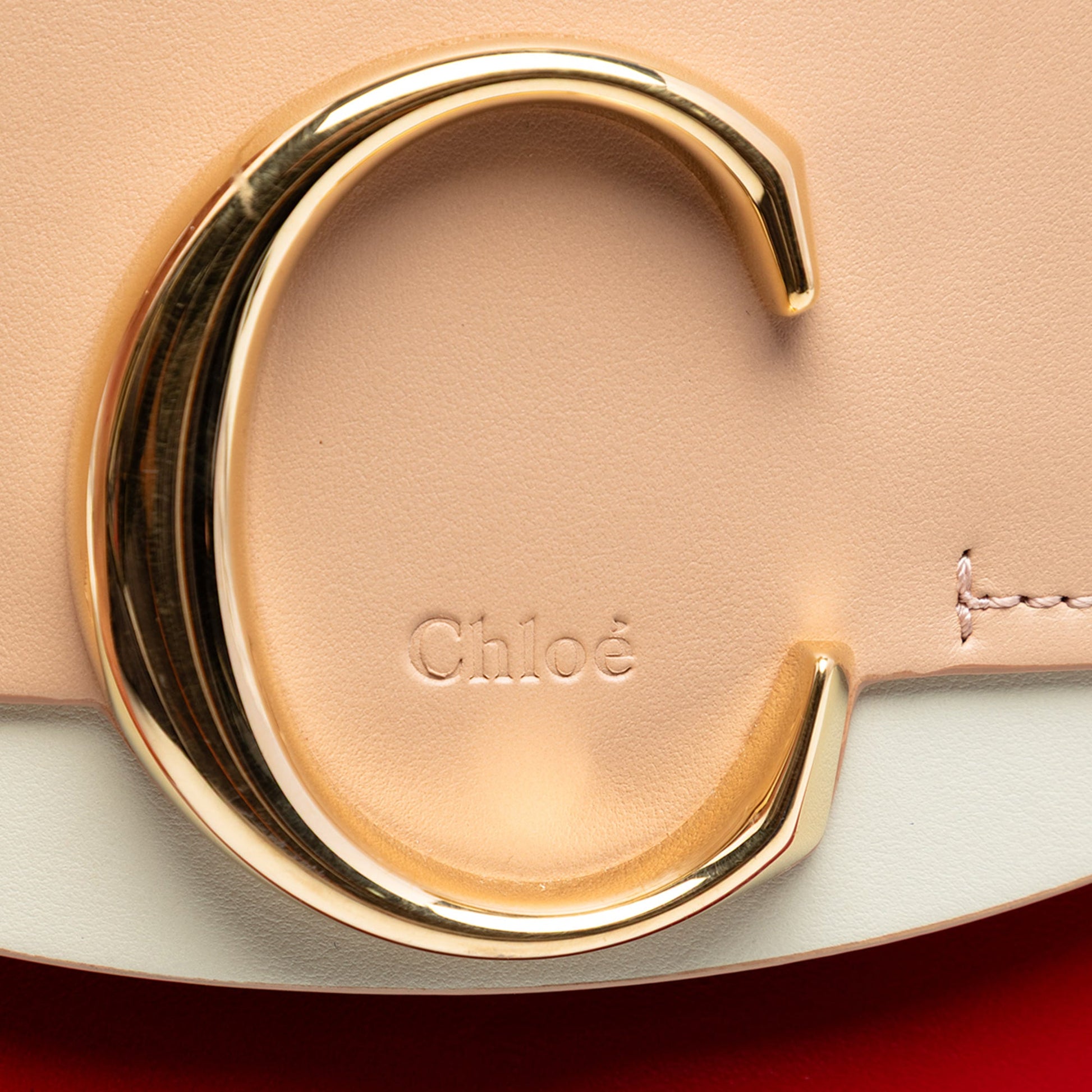 Chloé Mini Tricolor Calfskin C Satchel