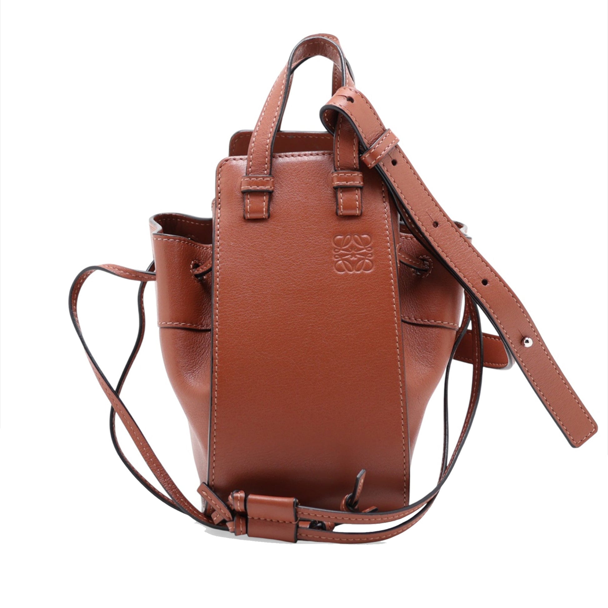 LOEWE Mini Leather Drawstring Hammock Bag