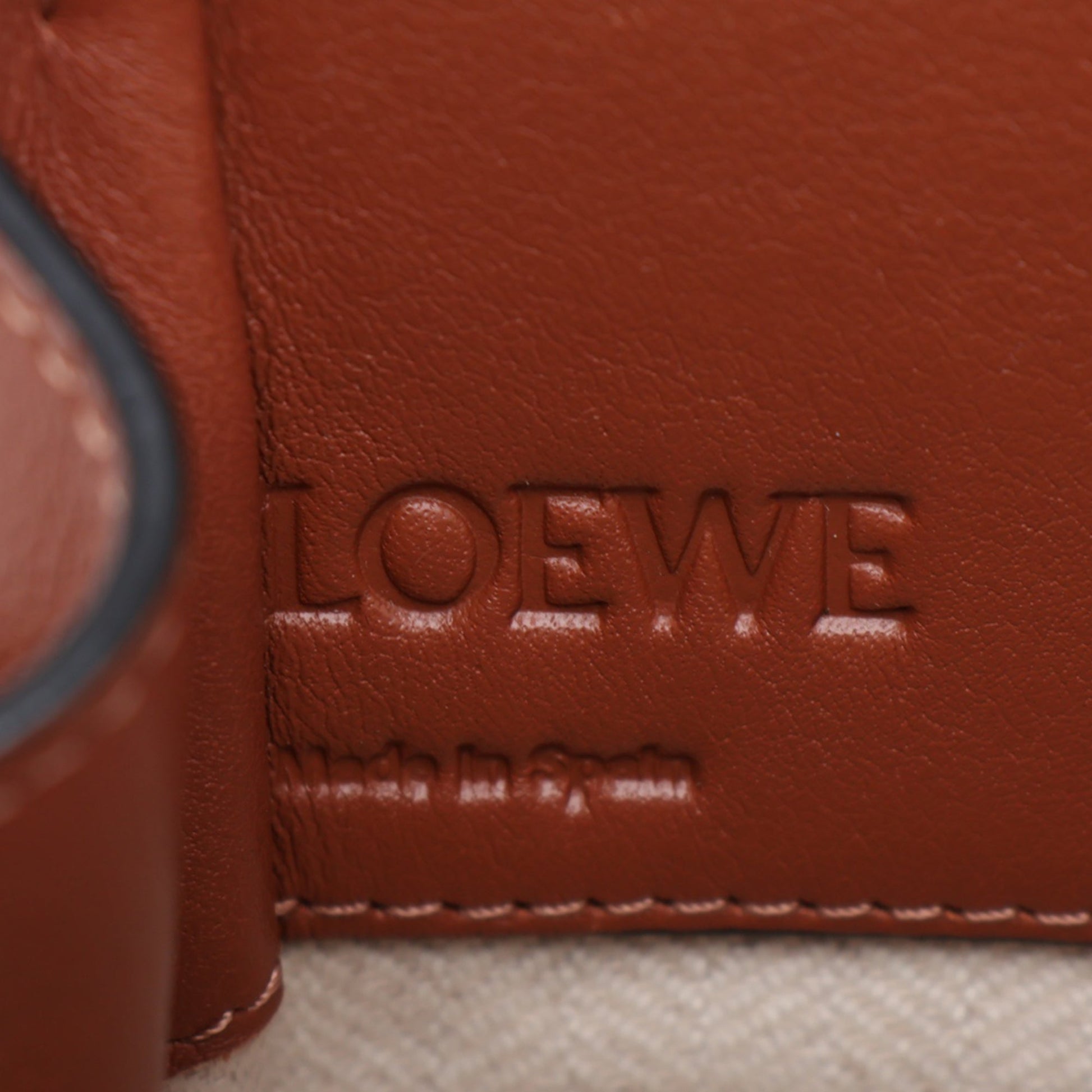 LOEWE Mini Leather Drawstring Hammock Bag