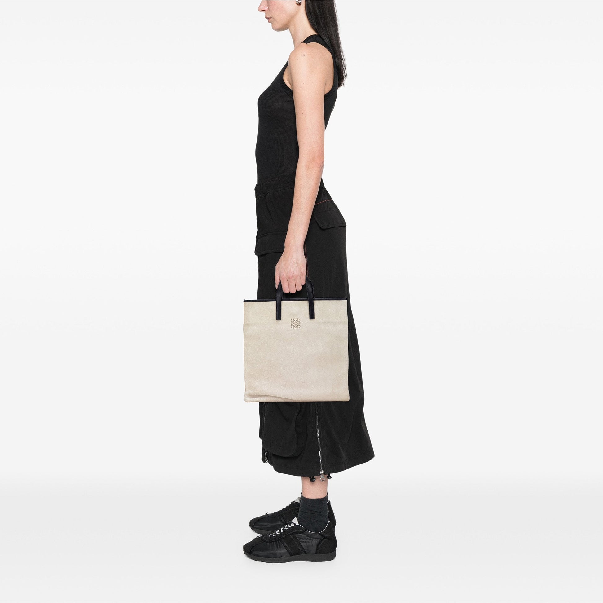 LOEWE Anagram Suede Tote