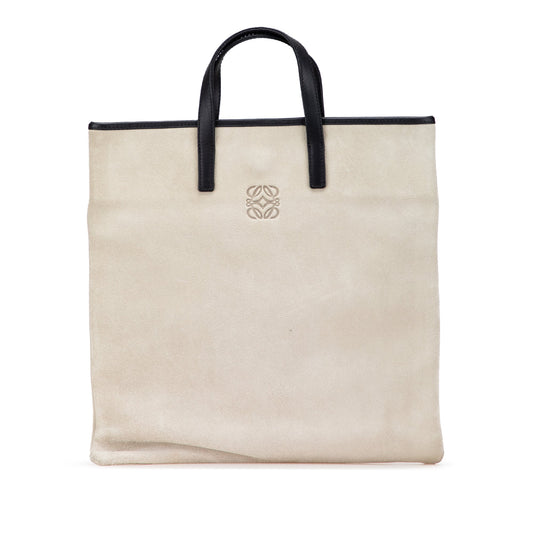 LOEWE Anagram Suede Tote
