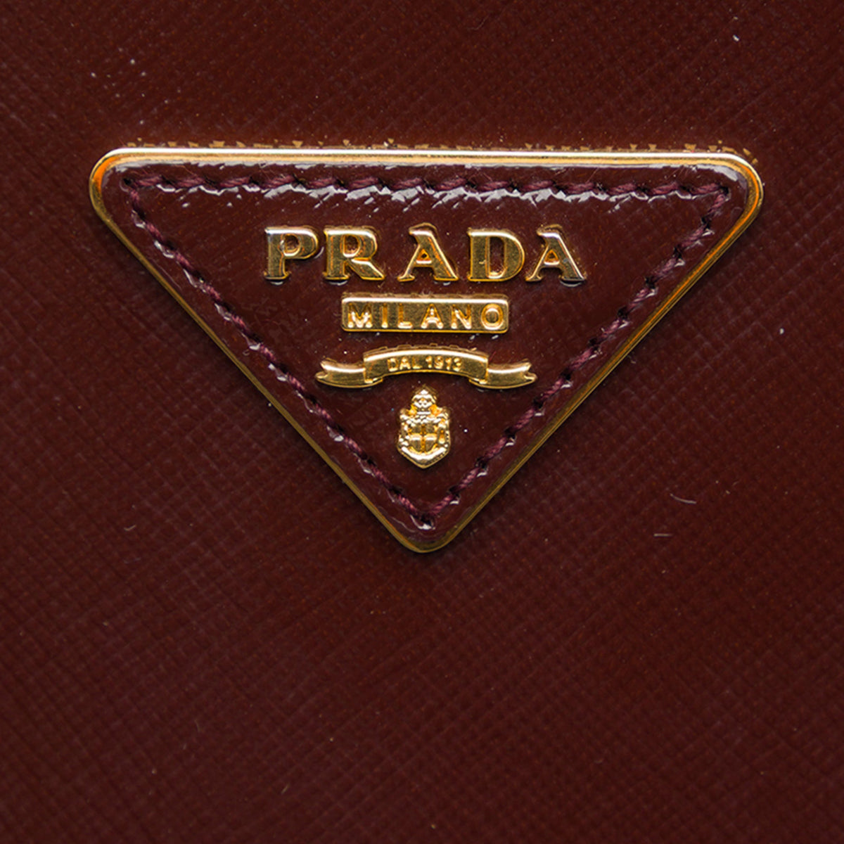Prada Large Saffiano Vernice Promenade Satchel — Red