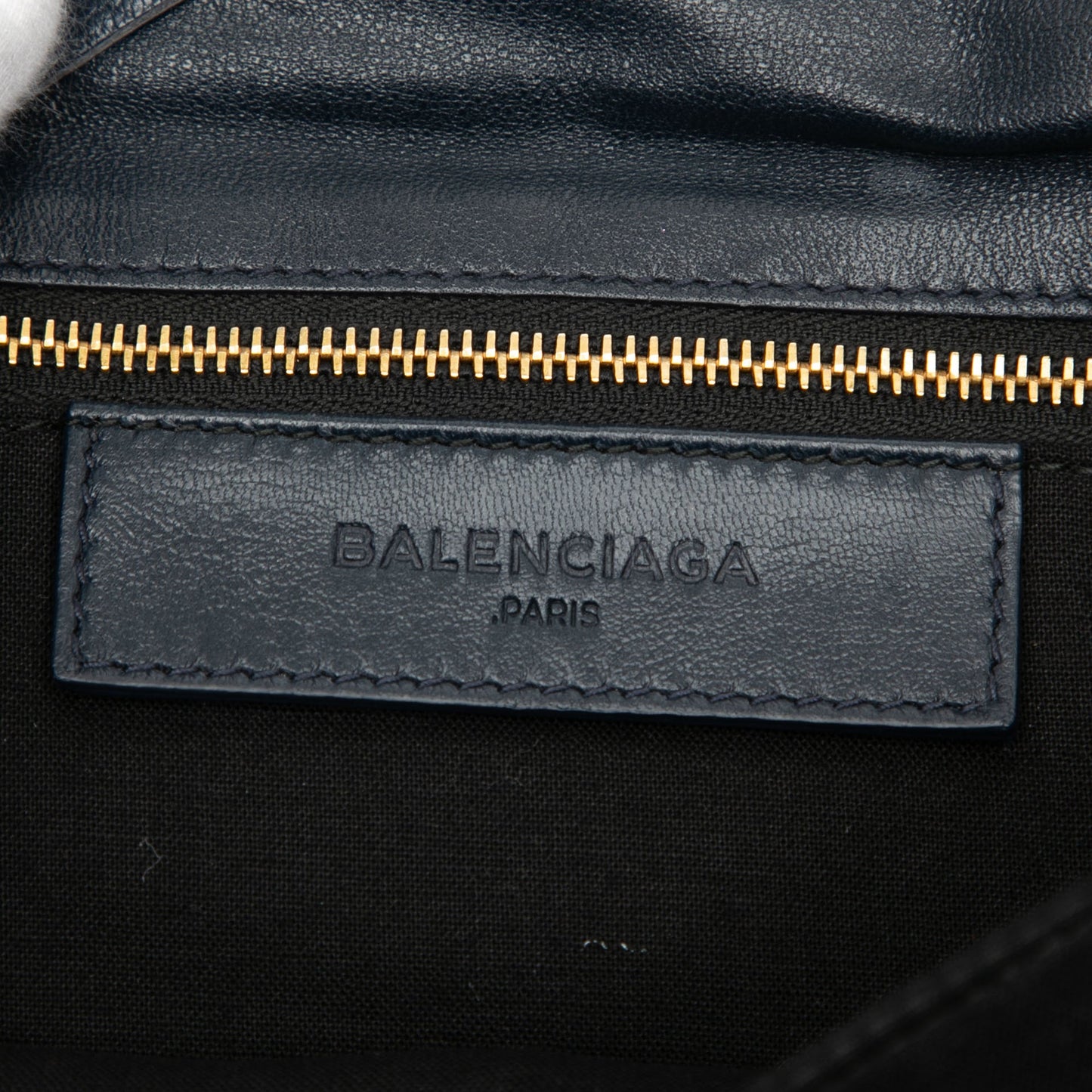 Balenciaga Chevre Motocross Classic Metallic Edge Envelope Clutch with Strap