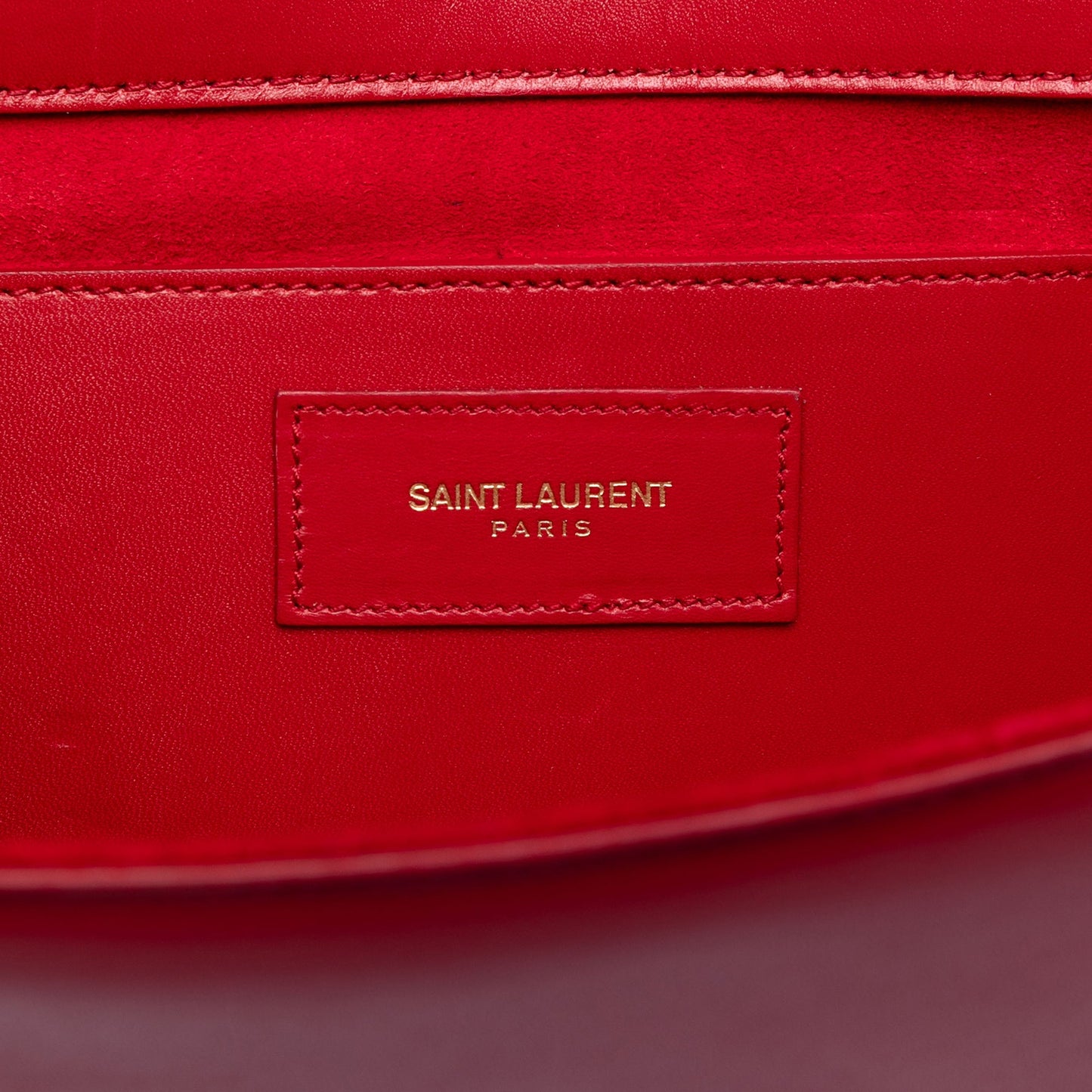 Saint Laurent Smooth Calfskin Monogram Cassandre Clutch