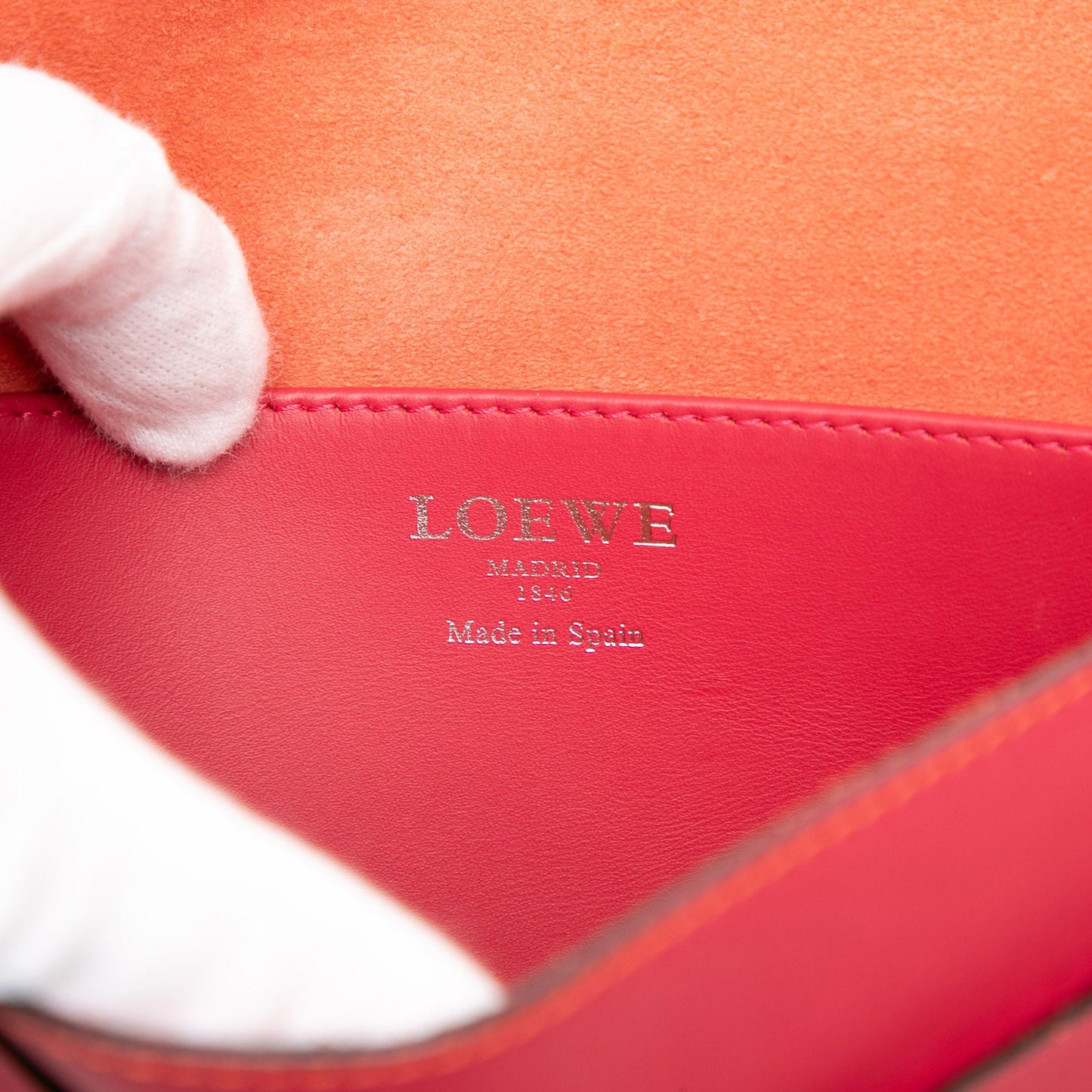 LOEWE Bicolor Leather Anagram Ines Flap Crossbody