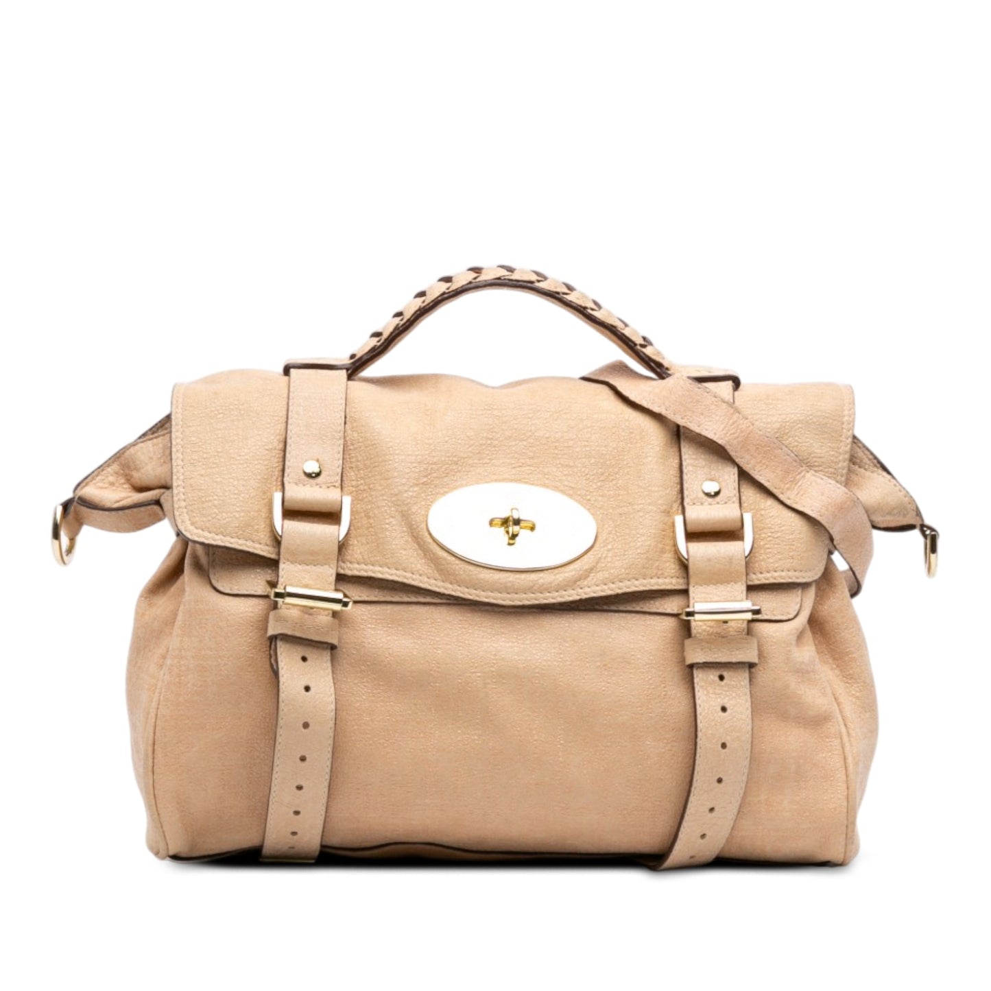 Mulberry Textured Calfskin Alexa Satchel