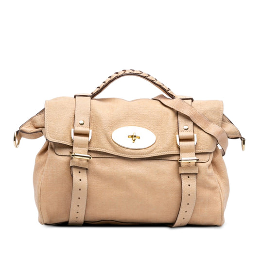 Mulberry Textured Calfskin Alexa Satchel