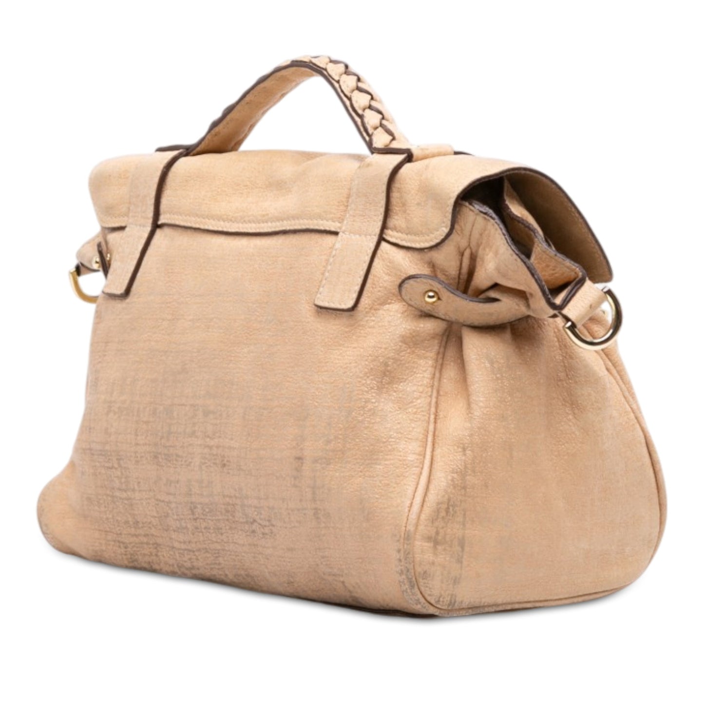 Mulberry Textured Calfskin Alexa Satchel