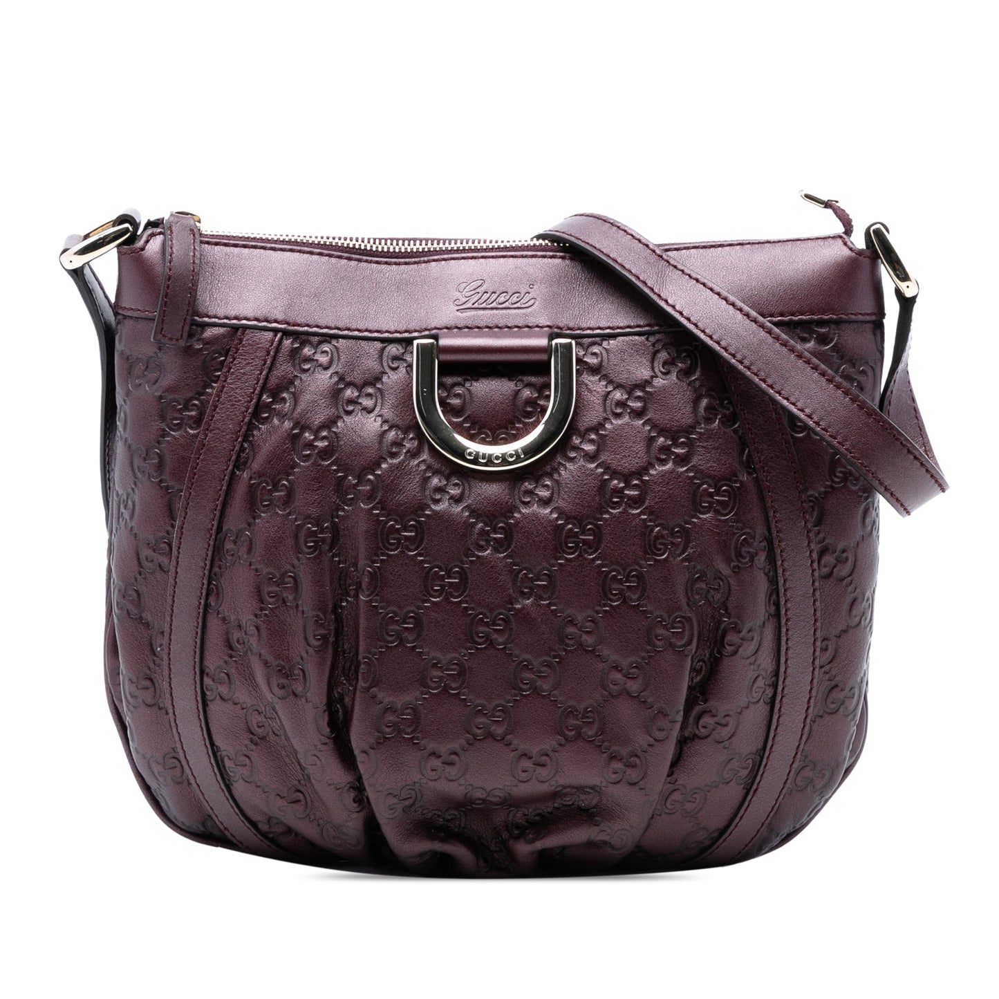 Metallic Guccissima Abbey D Ring Crossbody