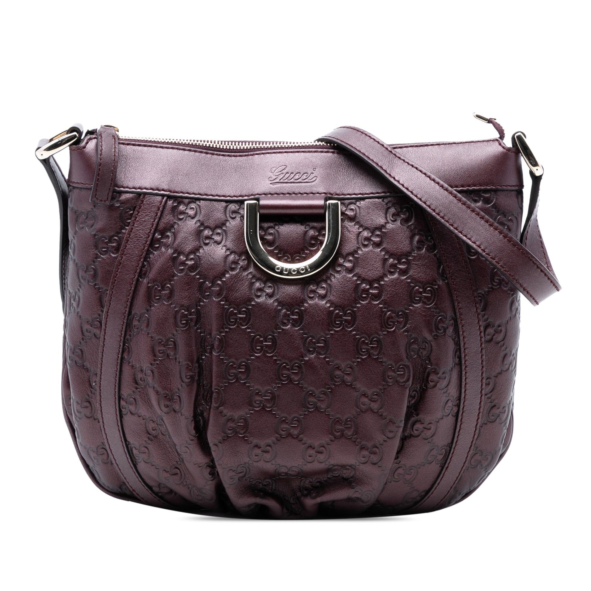 Metallic Guccissima Abbey D Ring Crossbody