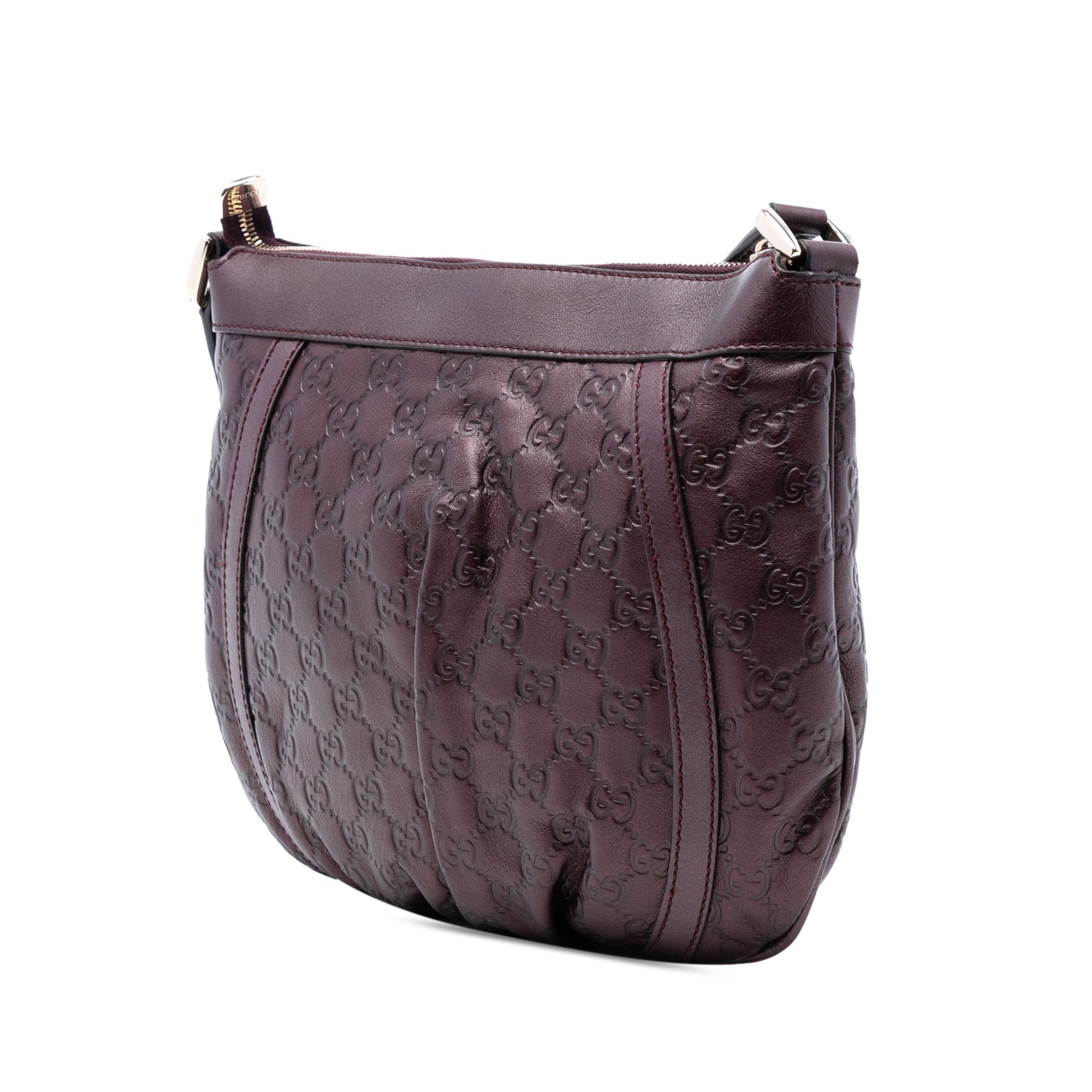 Metallic Guccissima Abbey D Ring Crossbody