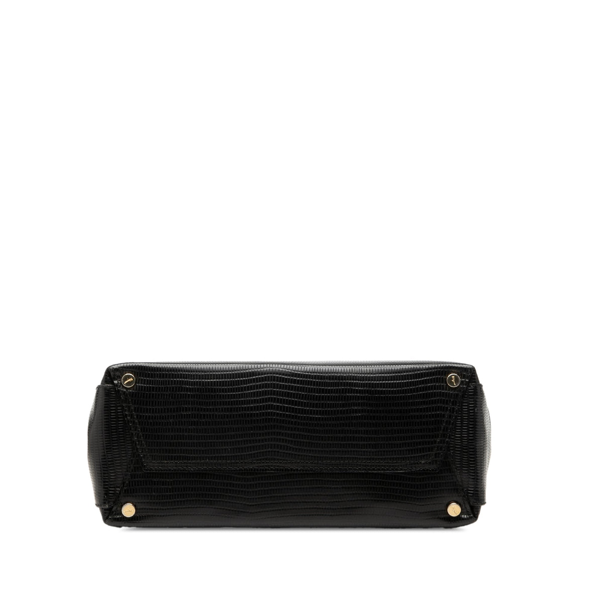 Ferragamo Lizard Embossed Leather Satchel