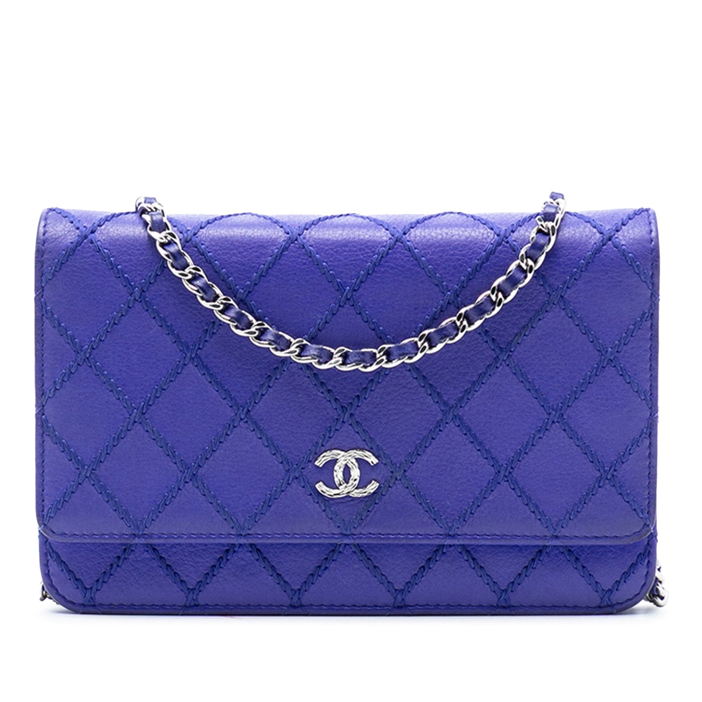 Chanel CC Quilted Calfskin Fancy Wallet On Chain