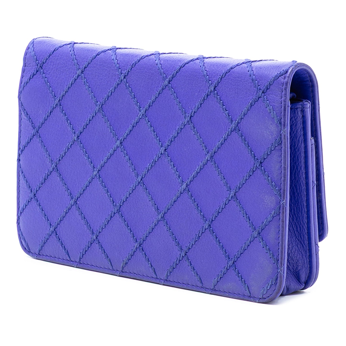 Chanel CC Quilted Calfskin Fancy Wallet On Chain