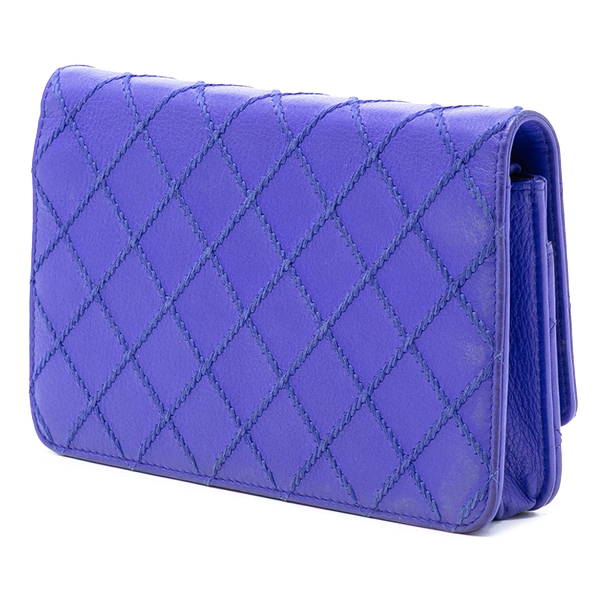Chanel CC Quilted Calfskin Fancy Wallet On Chain