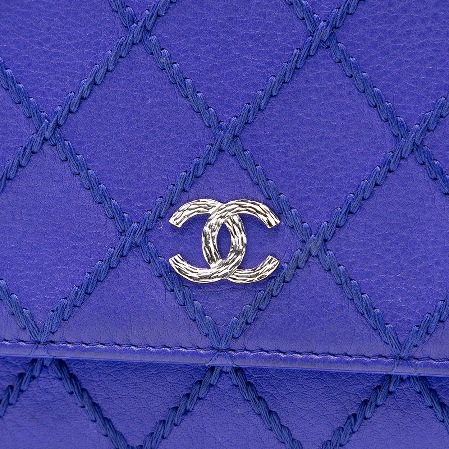 Chanel CC Quilted Calfskin Fancy Wallet On Chain