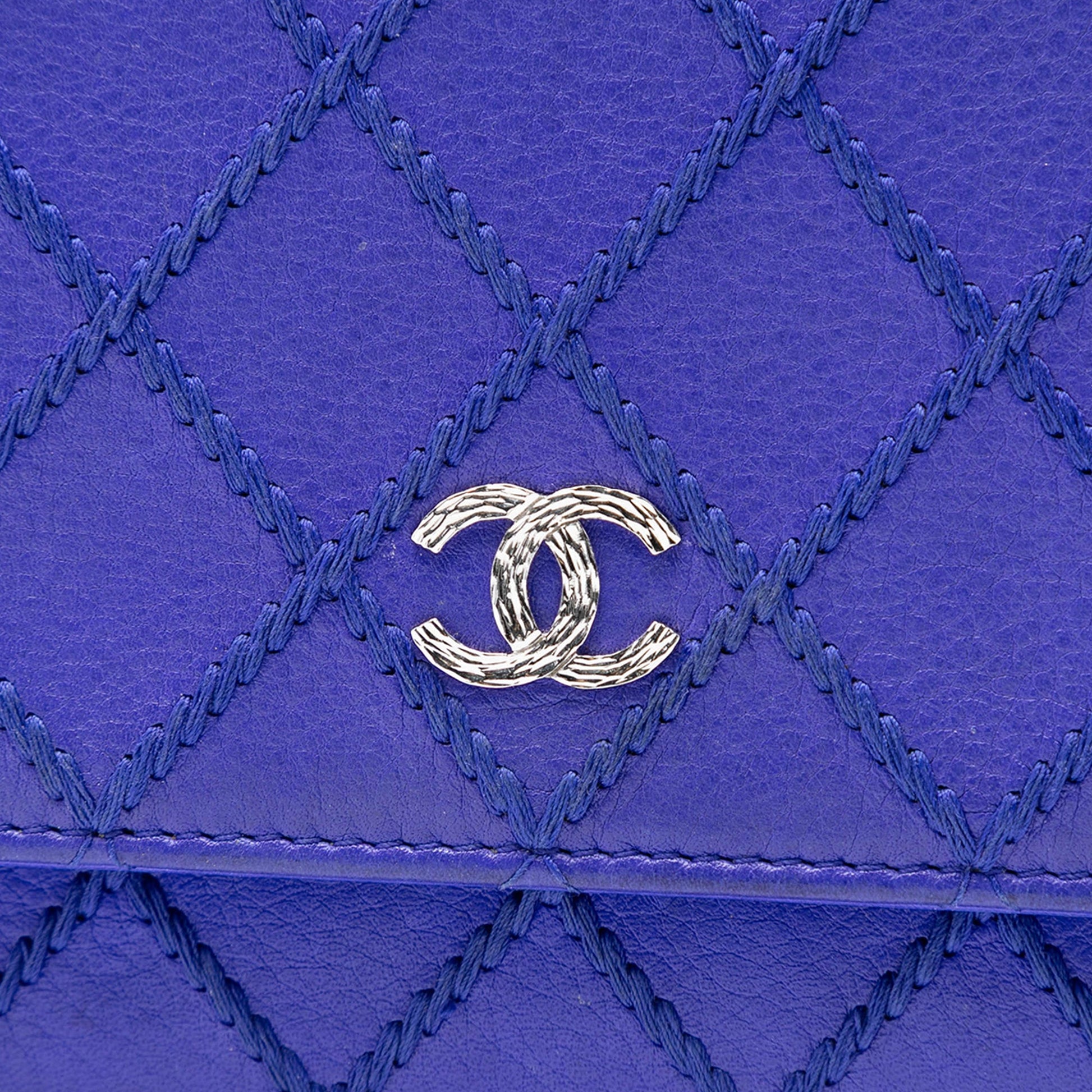Chanel CC Quilted Calfskin Fancy Wallet On Chain