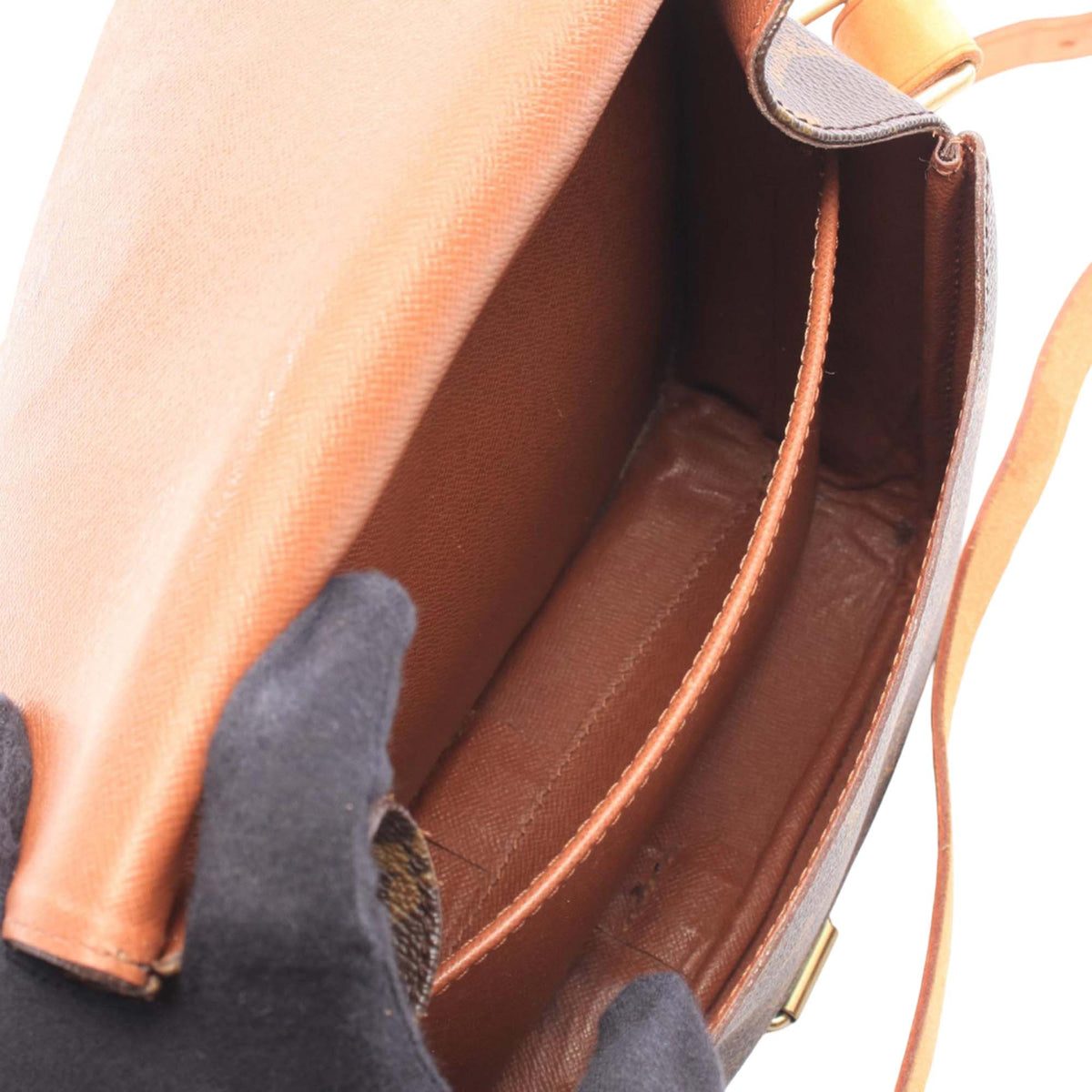 Louis Vuitton Monogram Cartouchiere MM — Brown