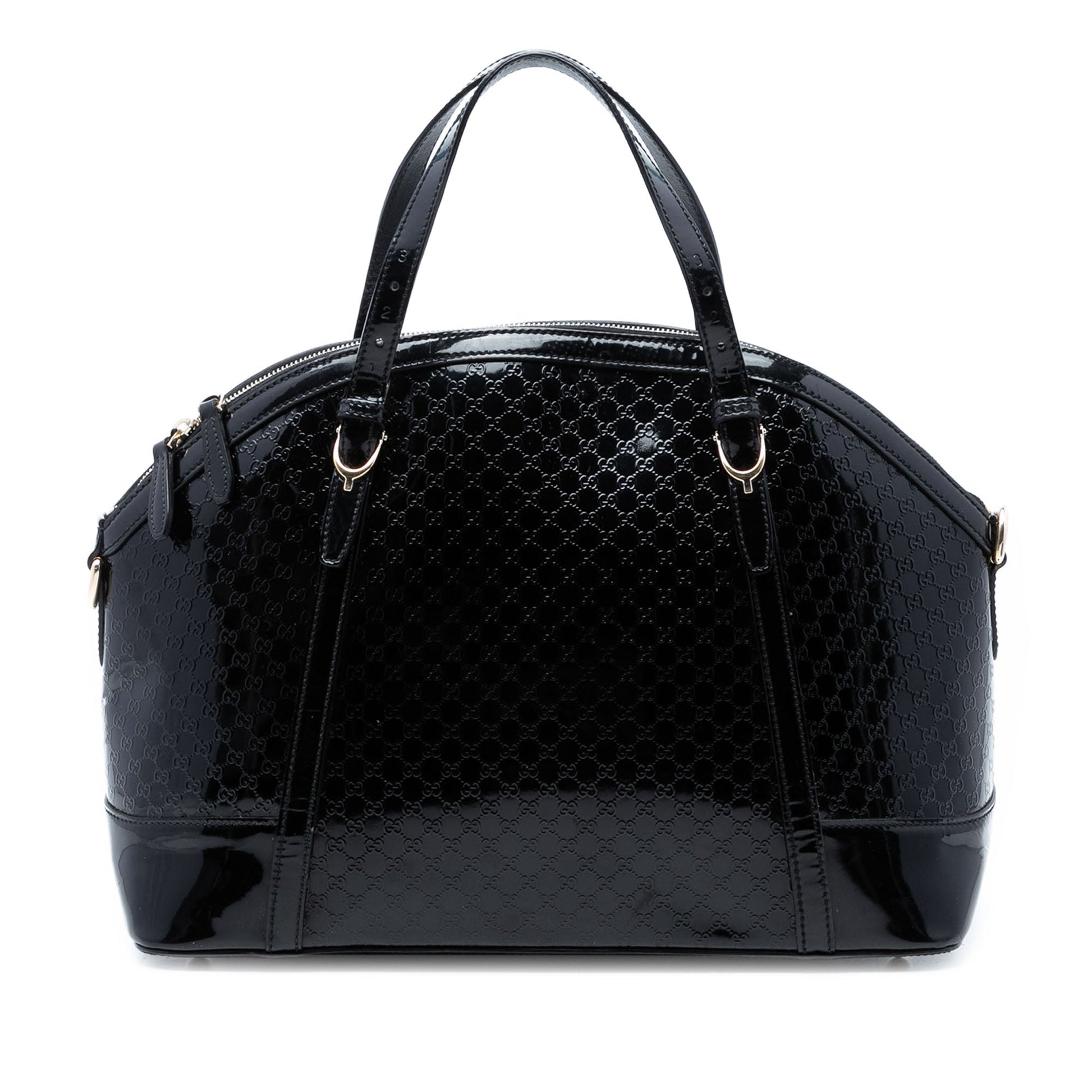 Gucci Large Microguccissima Patent Nice Dome Satchel