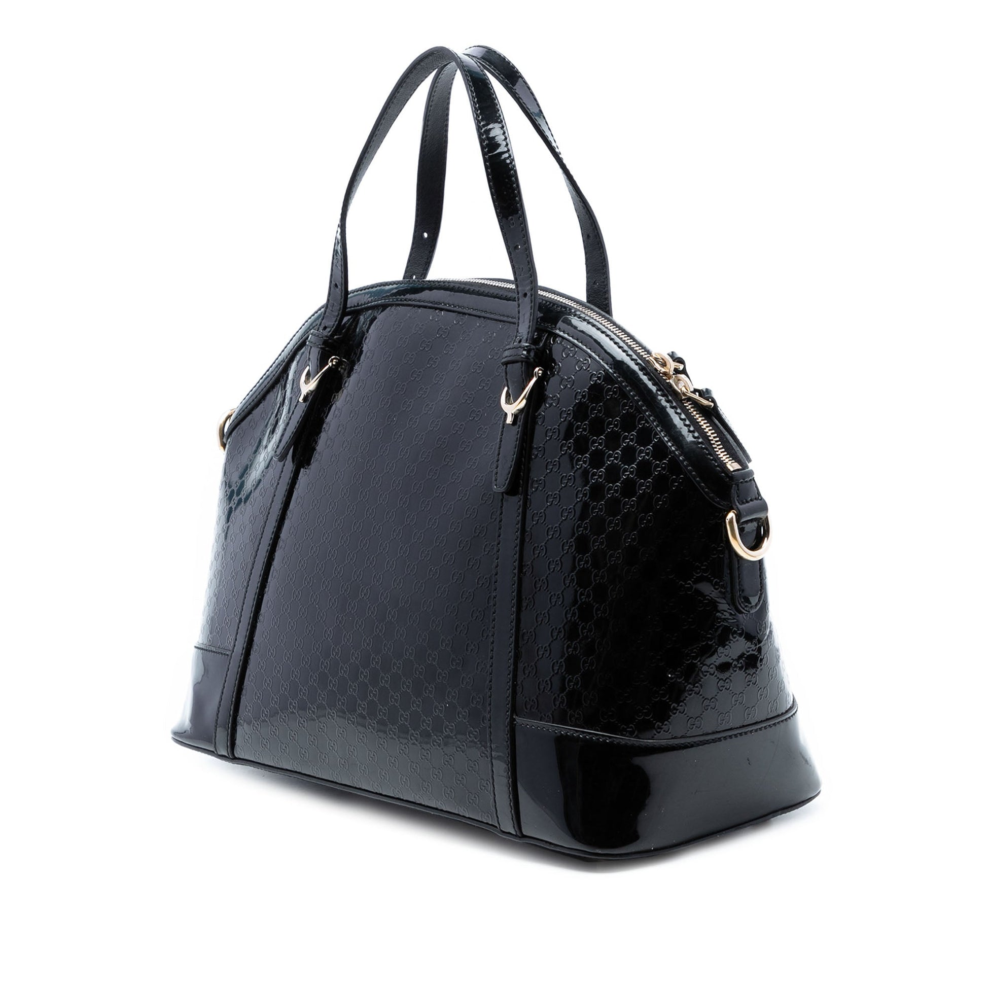 Gucci Large Microguccissima Patent Nice Dome Satchel