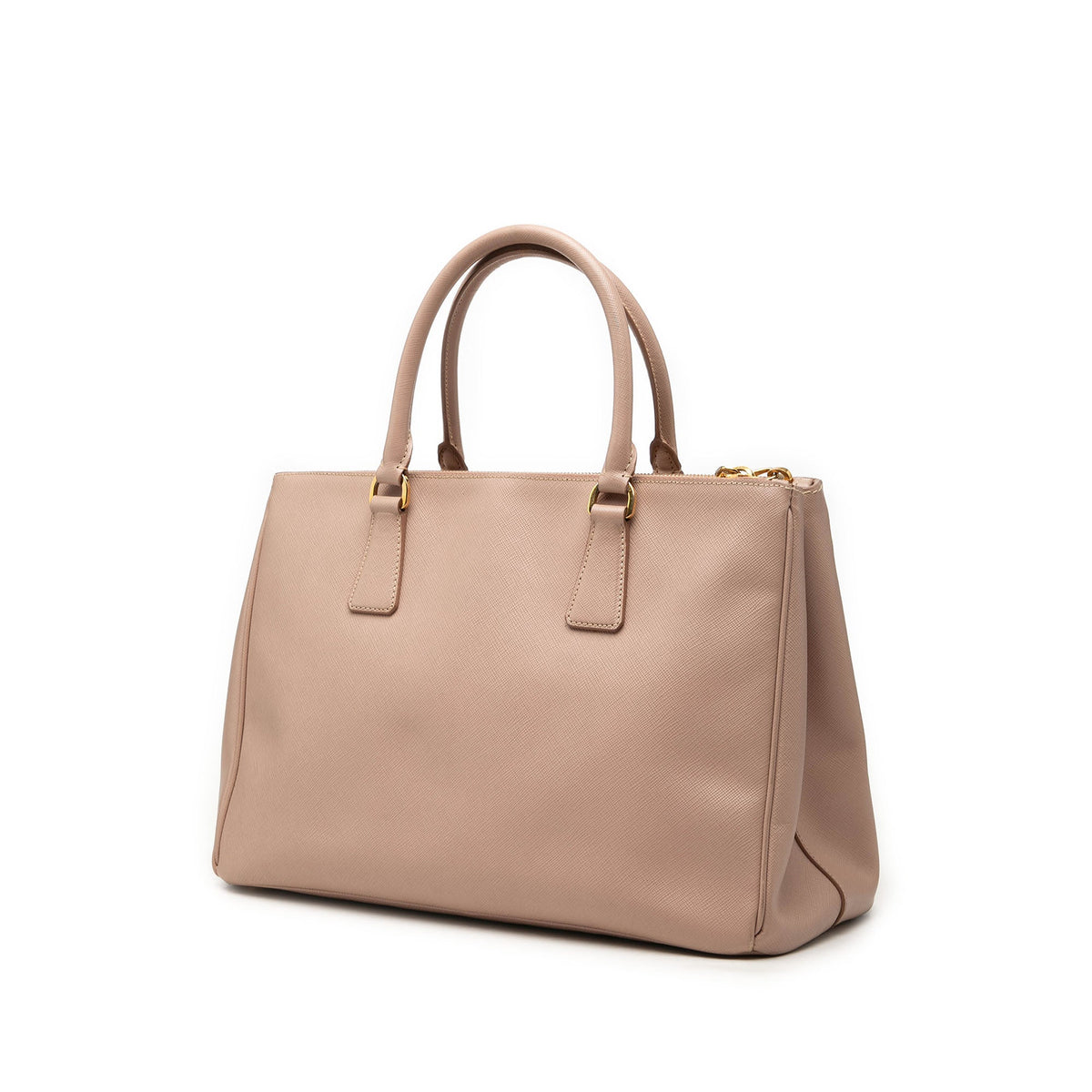 Prada Medium Saffiano Lux Galleria Double Zip Satchel