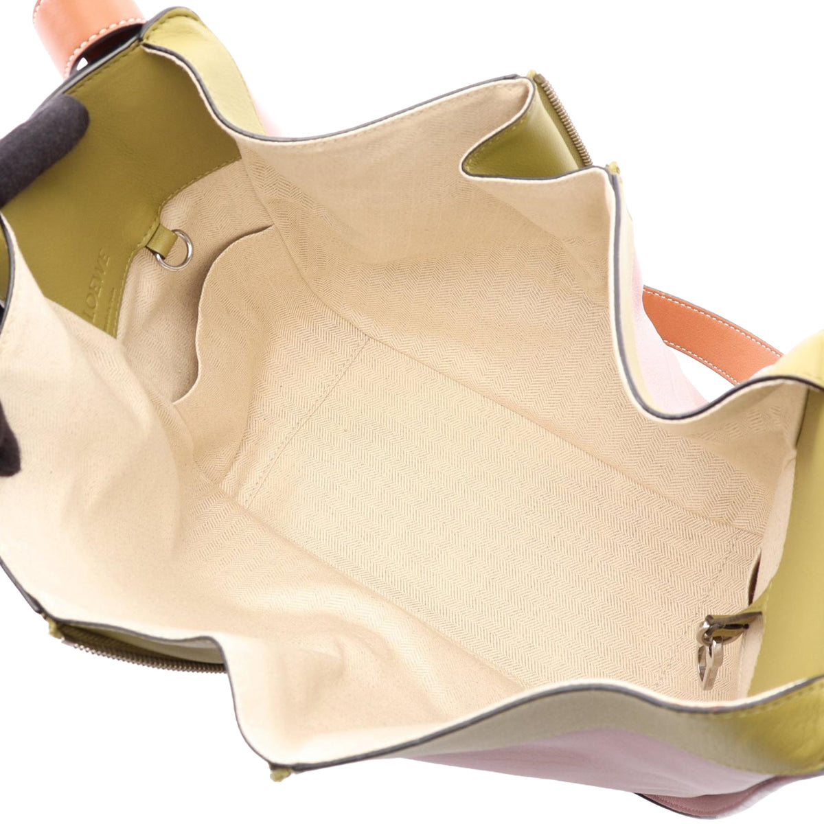 LOEWE Small Multicolor Leather Hammock Satchel