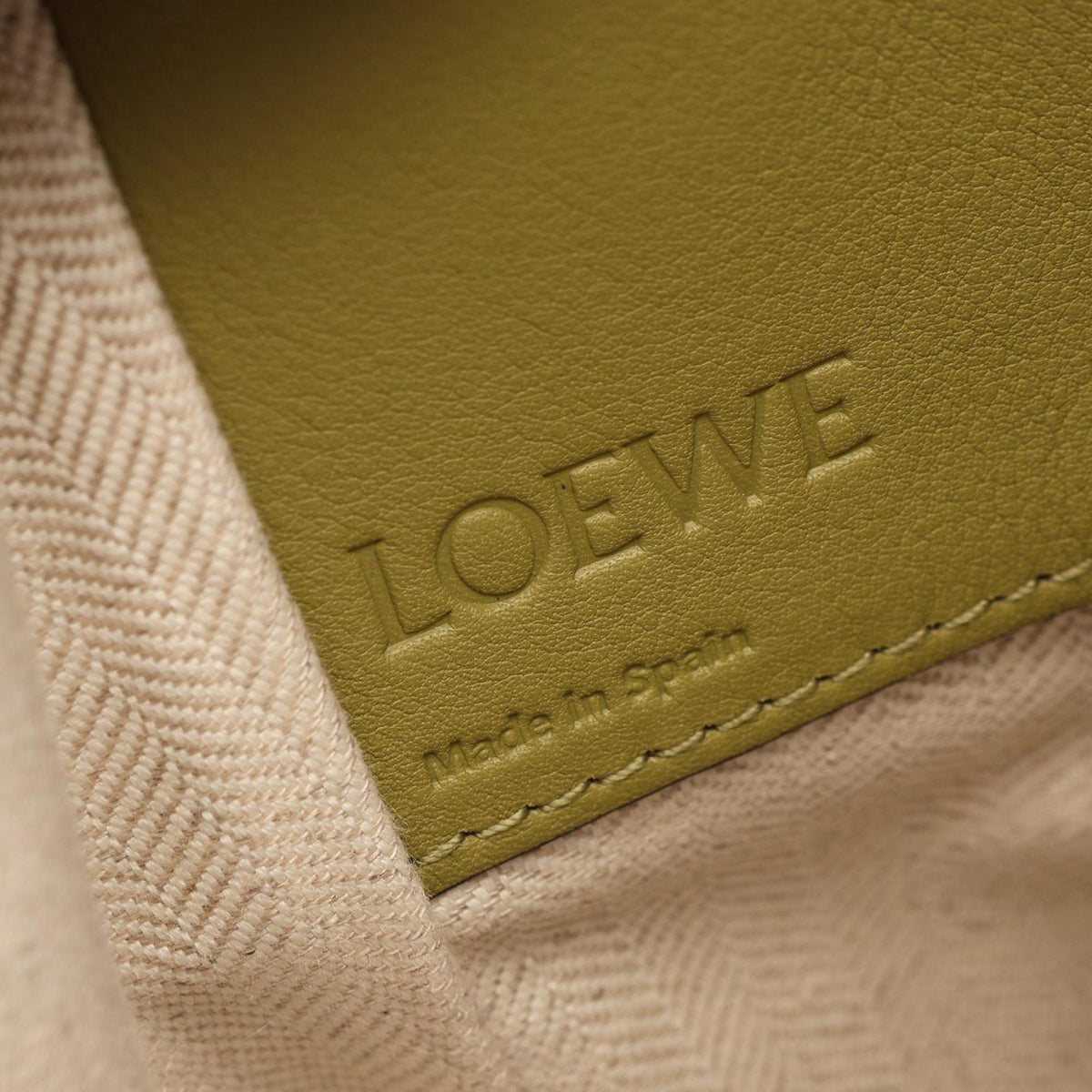 LOEWE Small Multicolor Leather Hammock Satchel