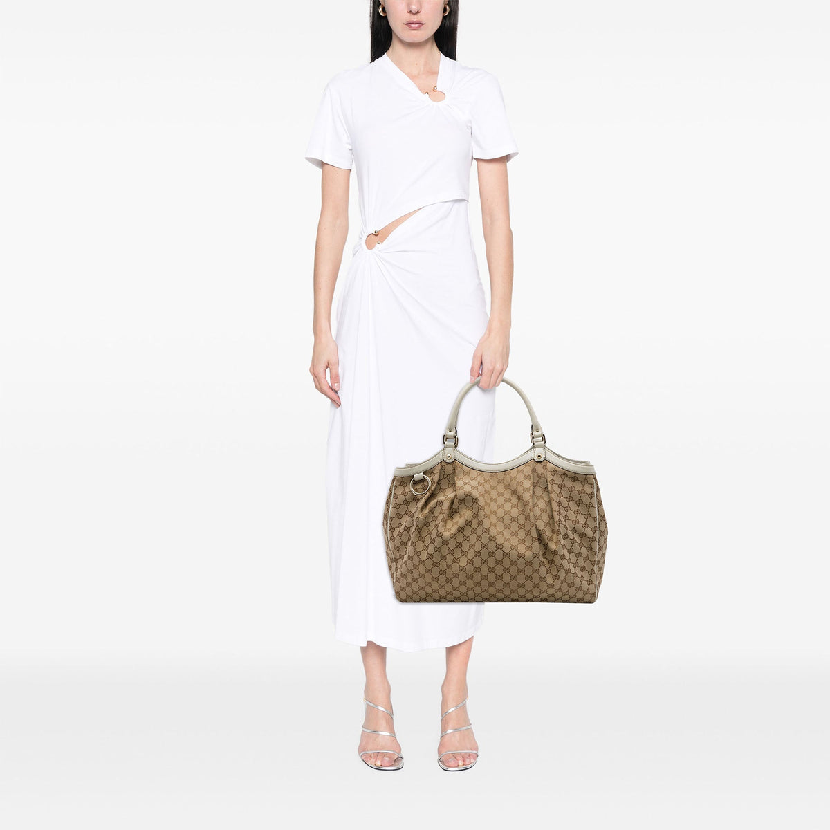 Gucci Large GG Canvas Sukey Tote