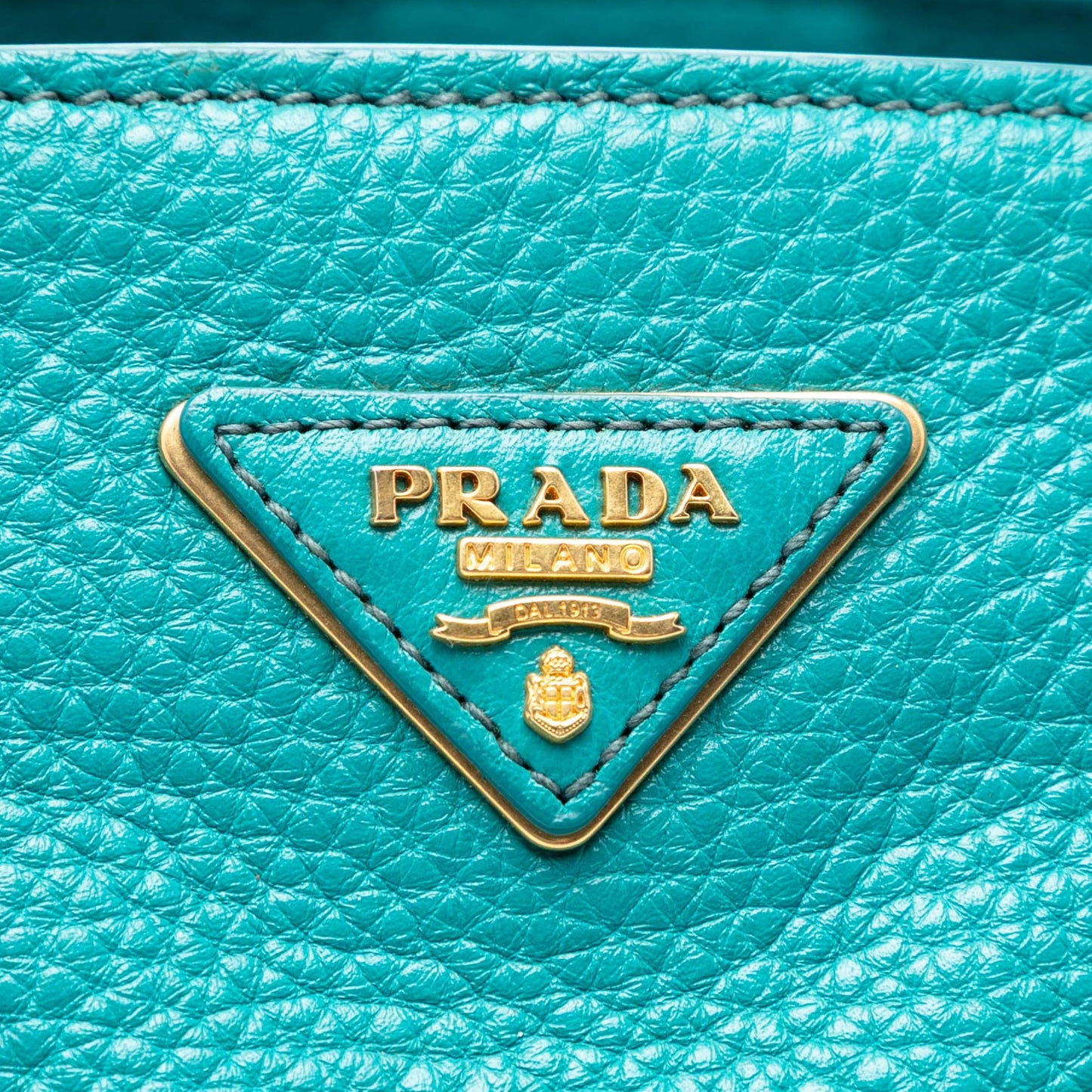 Prada Vitello Daino Front Pocket Open Convertible Tote