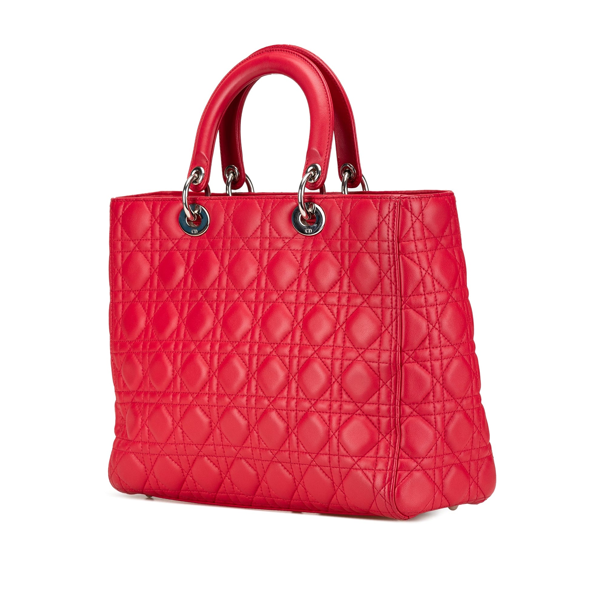 Dior Large Lambskin Cannage Lady Dior