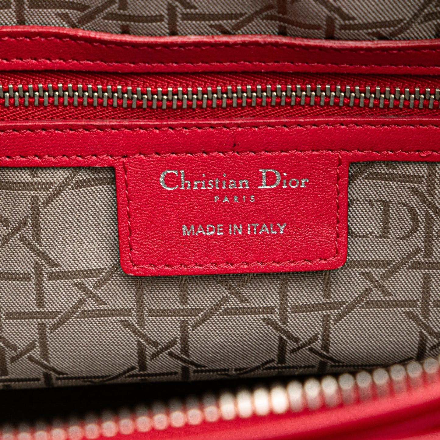 Dior Large Lambskin Cannage Lady Dior