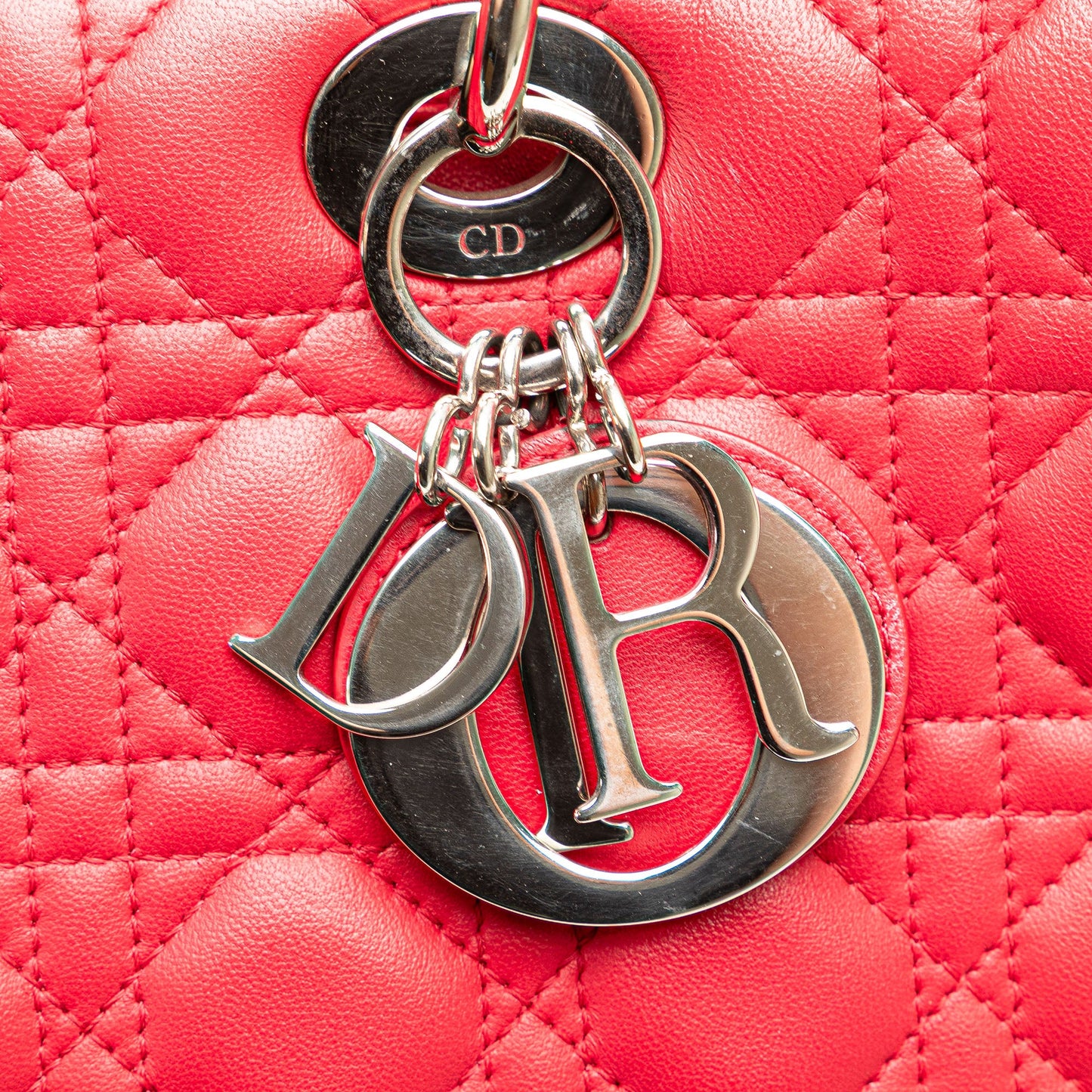 Dior Large Lambskin Cannage Lady Dior