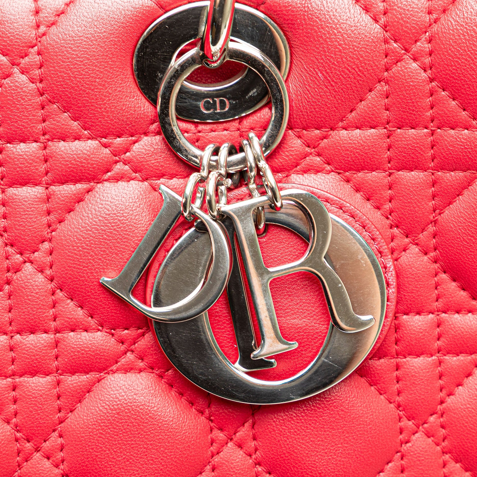 Dior Large Lambskin Cannage Lady Dior