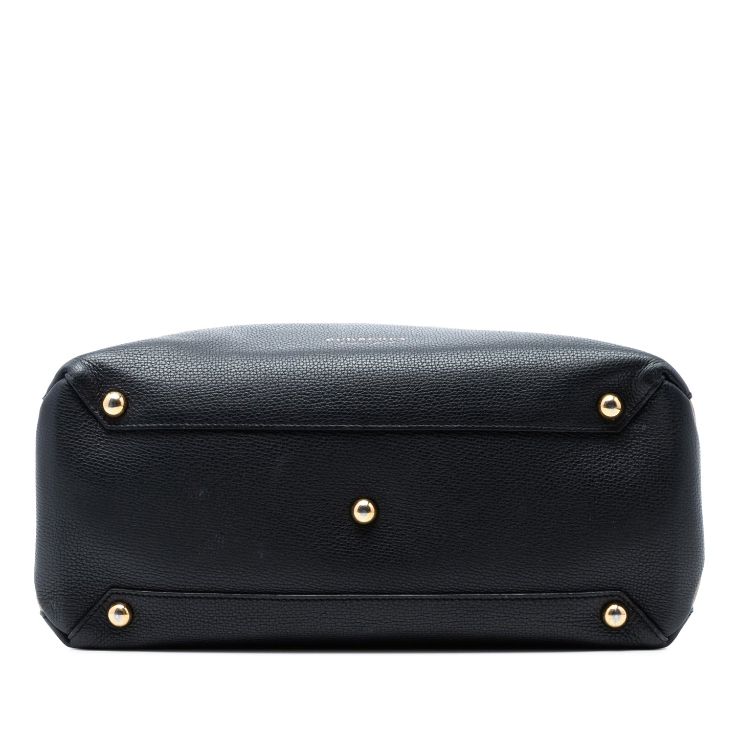 Burberry Medium Leather and House Check Banner Satchel
