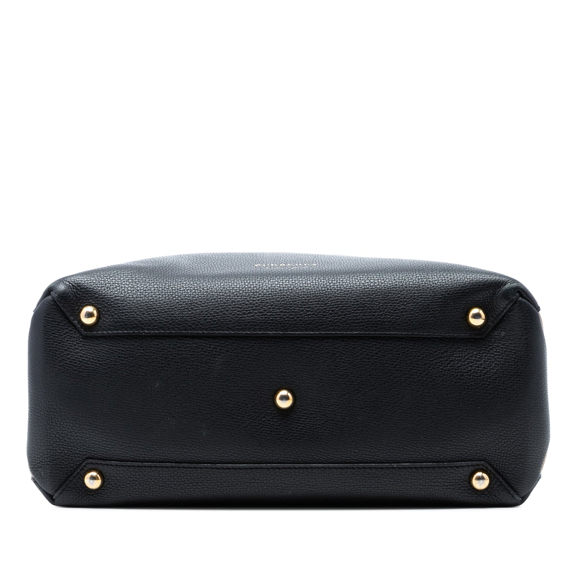 Burberry Medium Leather and House Check Banner Satchel