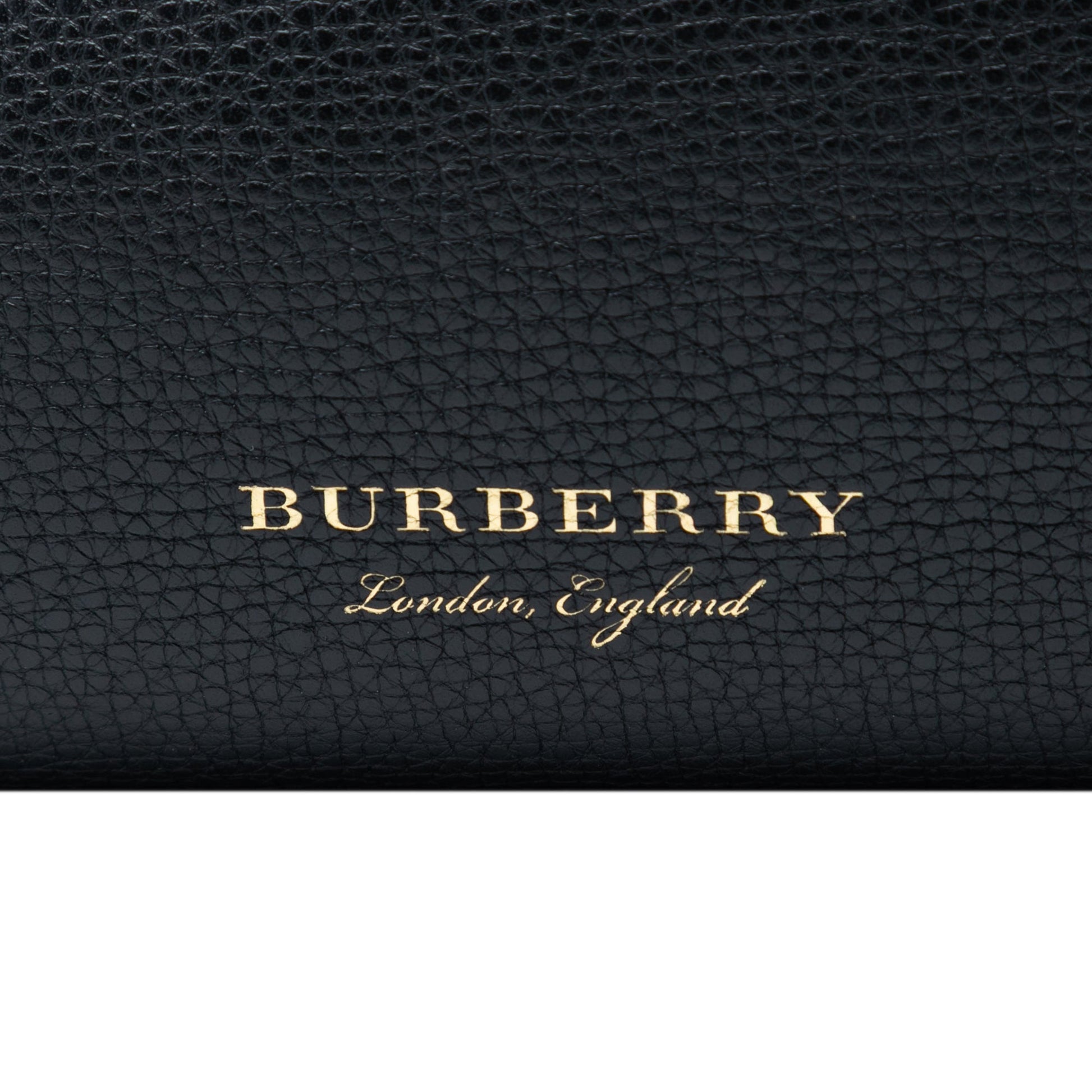 Burberry Medium Leather and House Check Banner Satchel