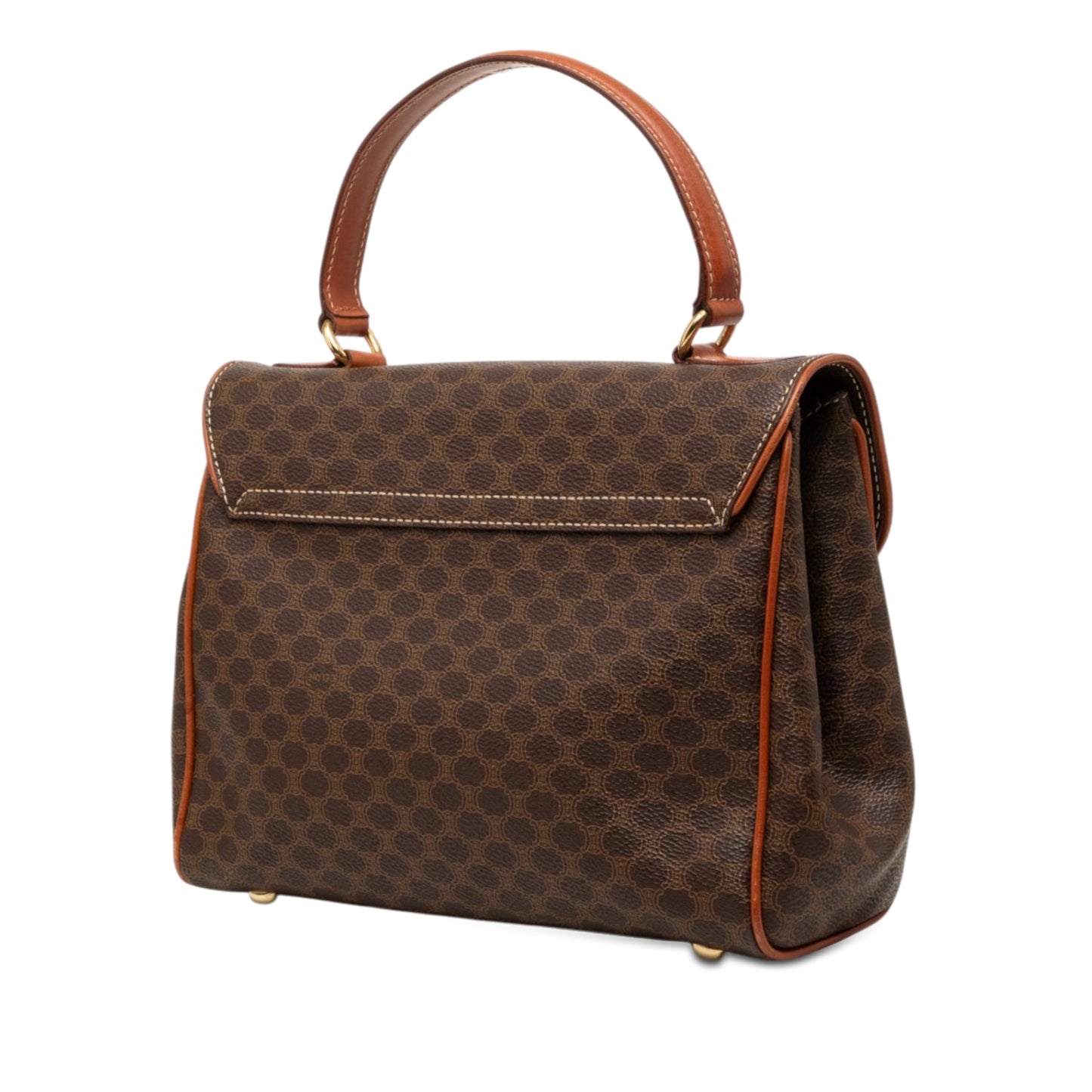 Celine Macadam Coated Canvas Handbag