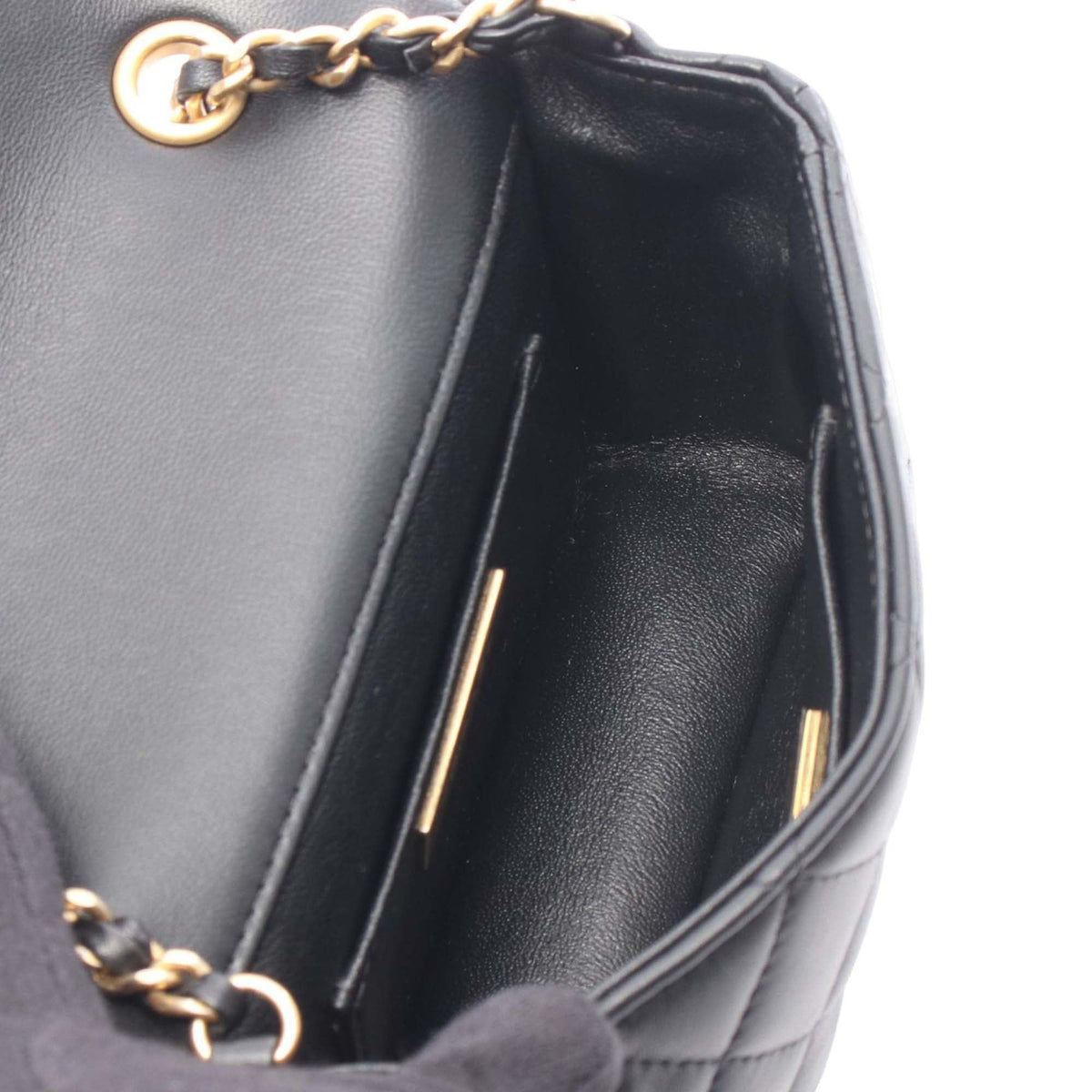 Chanel Mini Quilted Lambskin CC Crystal Full Flap