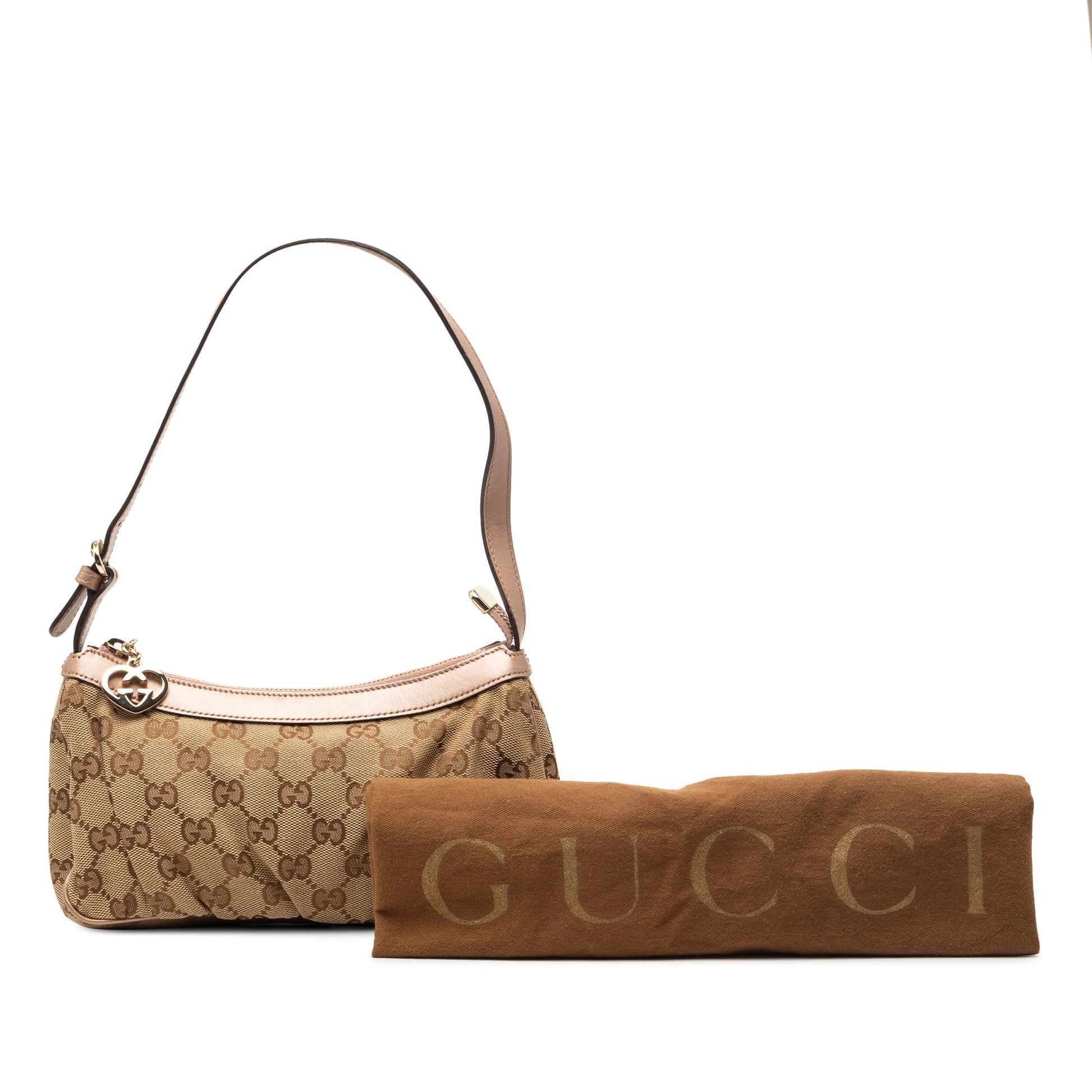GG Canvas Lovely Heart Pochette