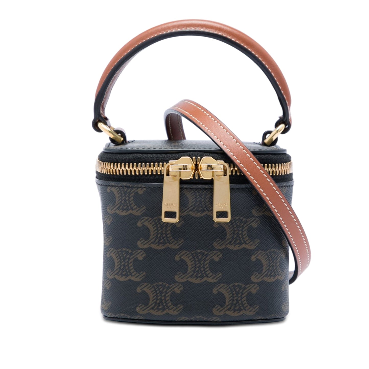 Celine Mini Triomphe Coated Canvas Vanity Case