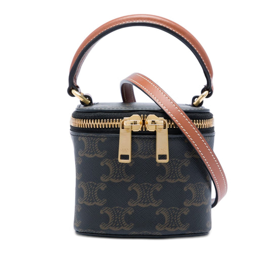 Celine Mini Triomphe Coated Canvas Vanity Case