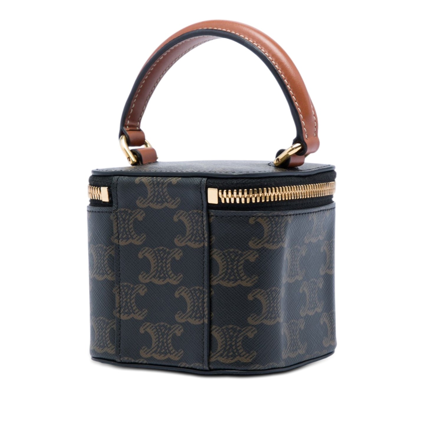 Celine Mini Triomphe Coated Canvas Vanity Case