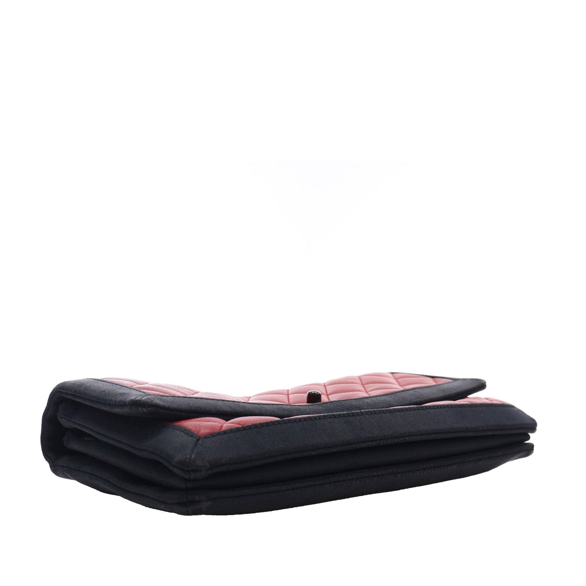 Chanel Medium CC Bicolor Quilted Lambskin Grosgrain Single Flap