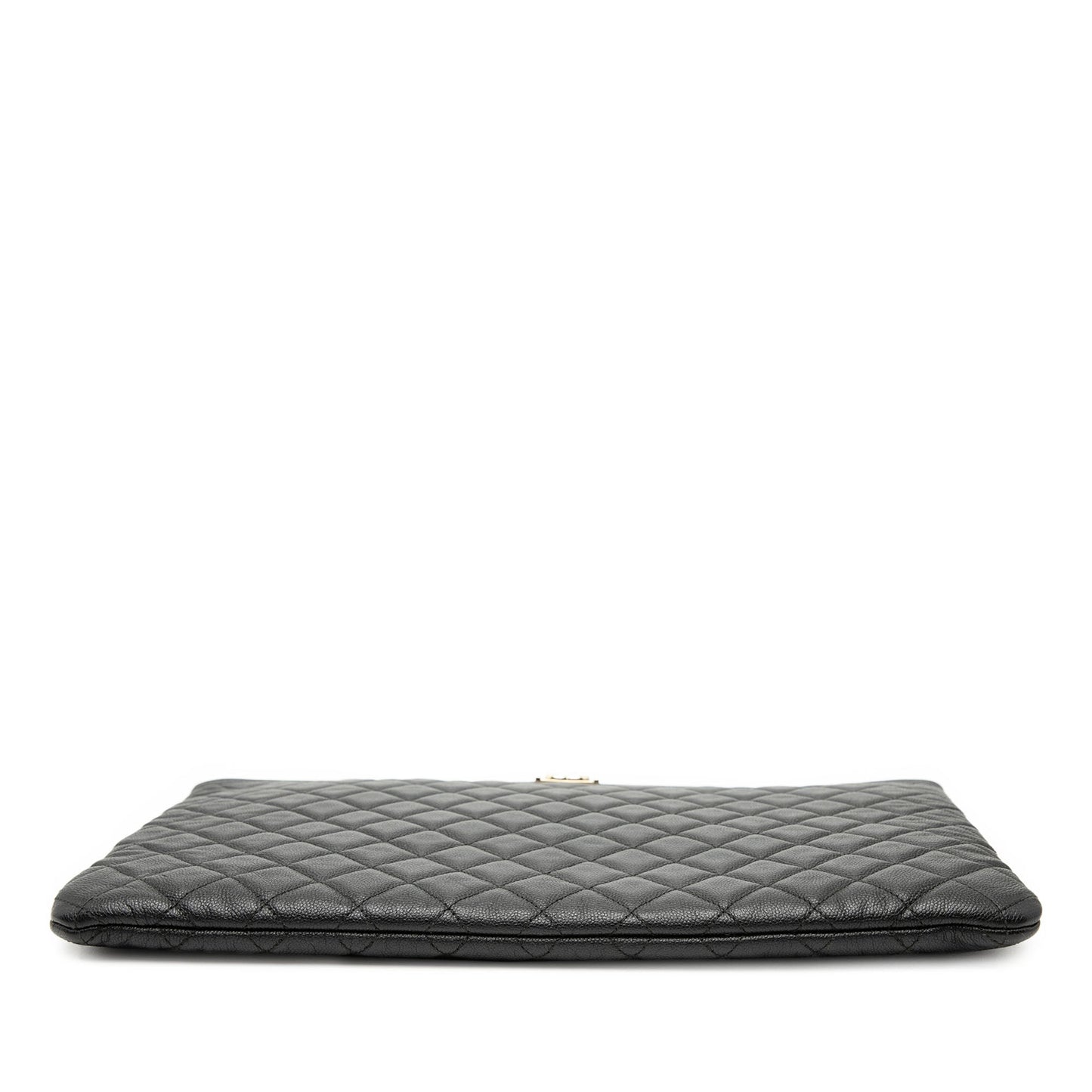 Chanel Large Quilted Caviar Boy O Case Clutch
